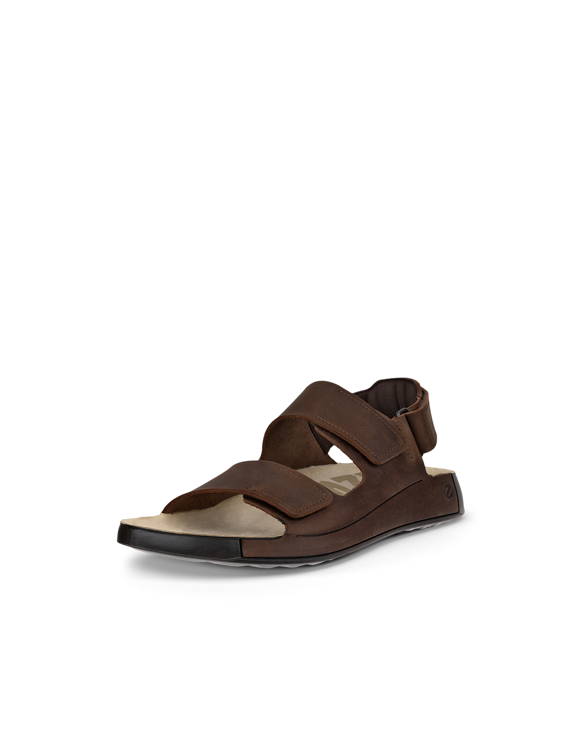 Men's ECCO® Cozmo Nubuck Two-Strap Sandal Brown - Main Image
