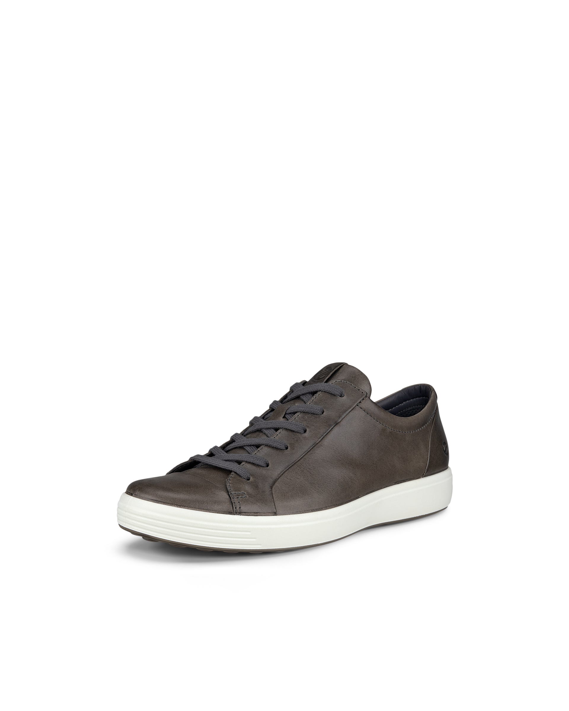 Men's ECCO® Soft 7 Leather Sneaker - Grey - Main