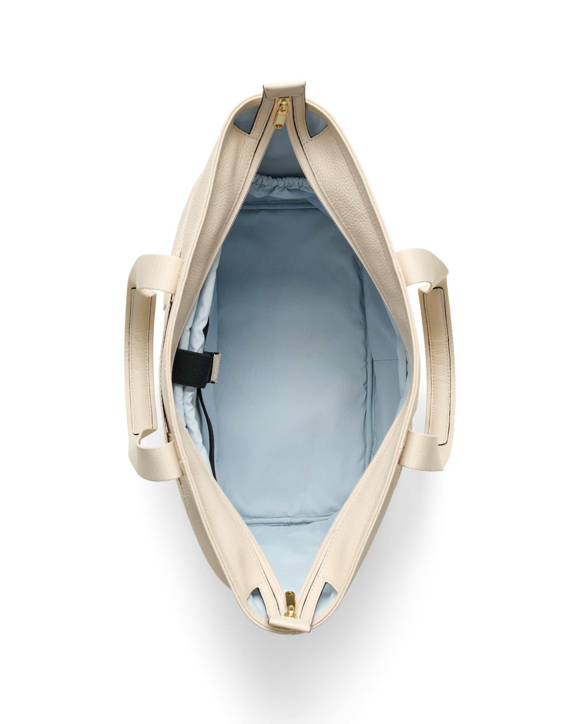 ECCO Tote Globetrotter レザートートバッグ - ベージュ - Birdeye