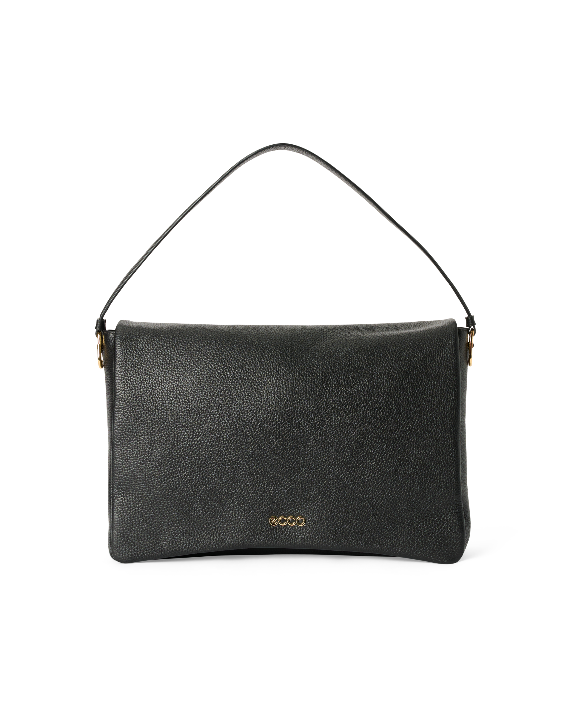 正規品Eco leather Sholder Bagブラック　エコレザー ECCO® Extra-Large Pinch Leather Shoulder Bag | Black