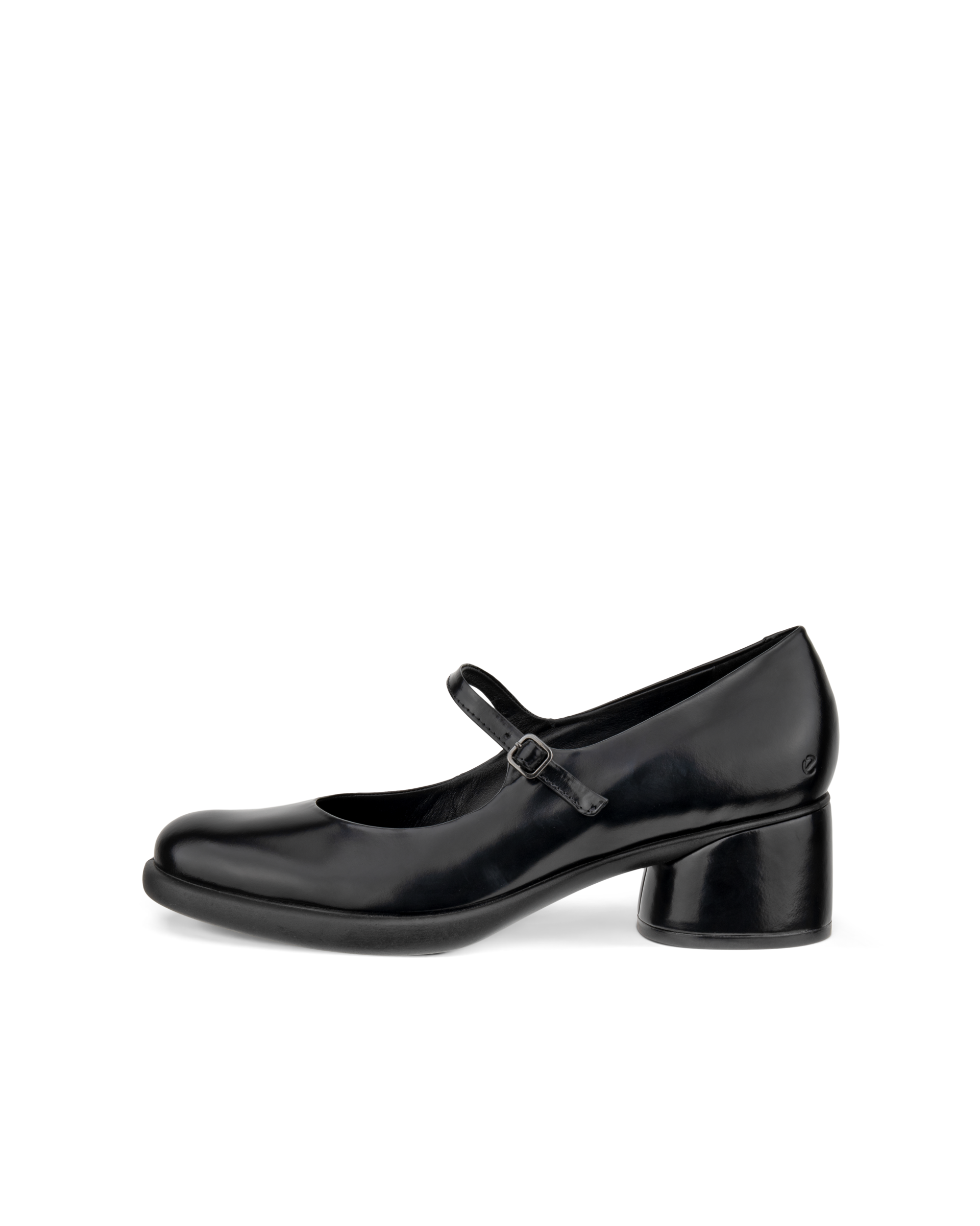 ECCO SCULPTED LX 35 - Women's Leather Block-Heeled Pump - Black - 35