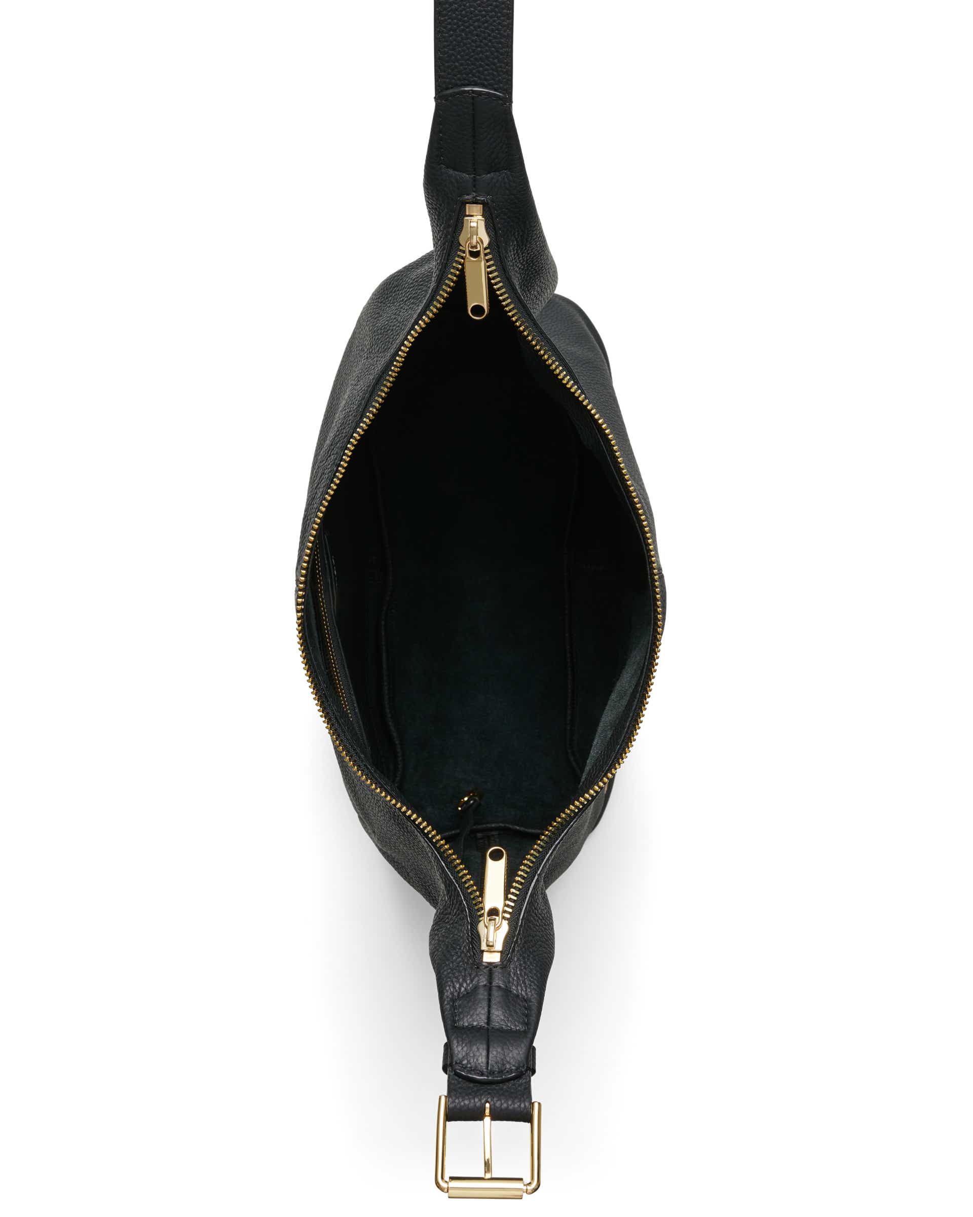 Bolso hobo de piel ECCO® Hobo - Negro - Birdeye