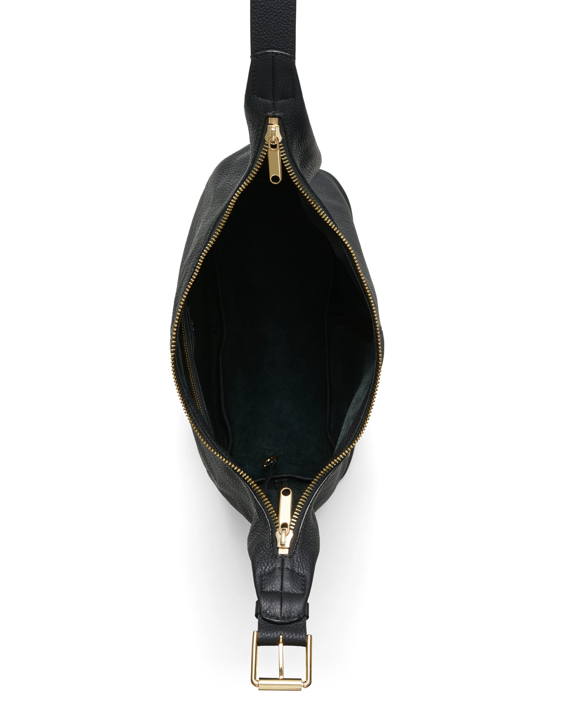 Bolso hobo de piel ECCO® Hobo - Negro - Birdeye