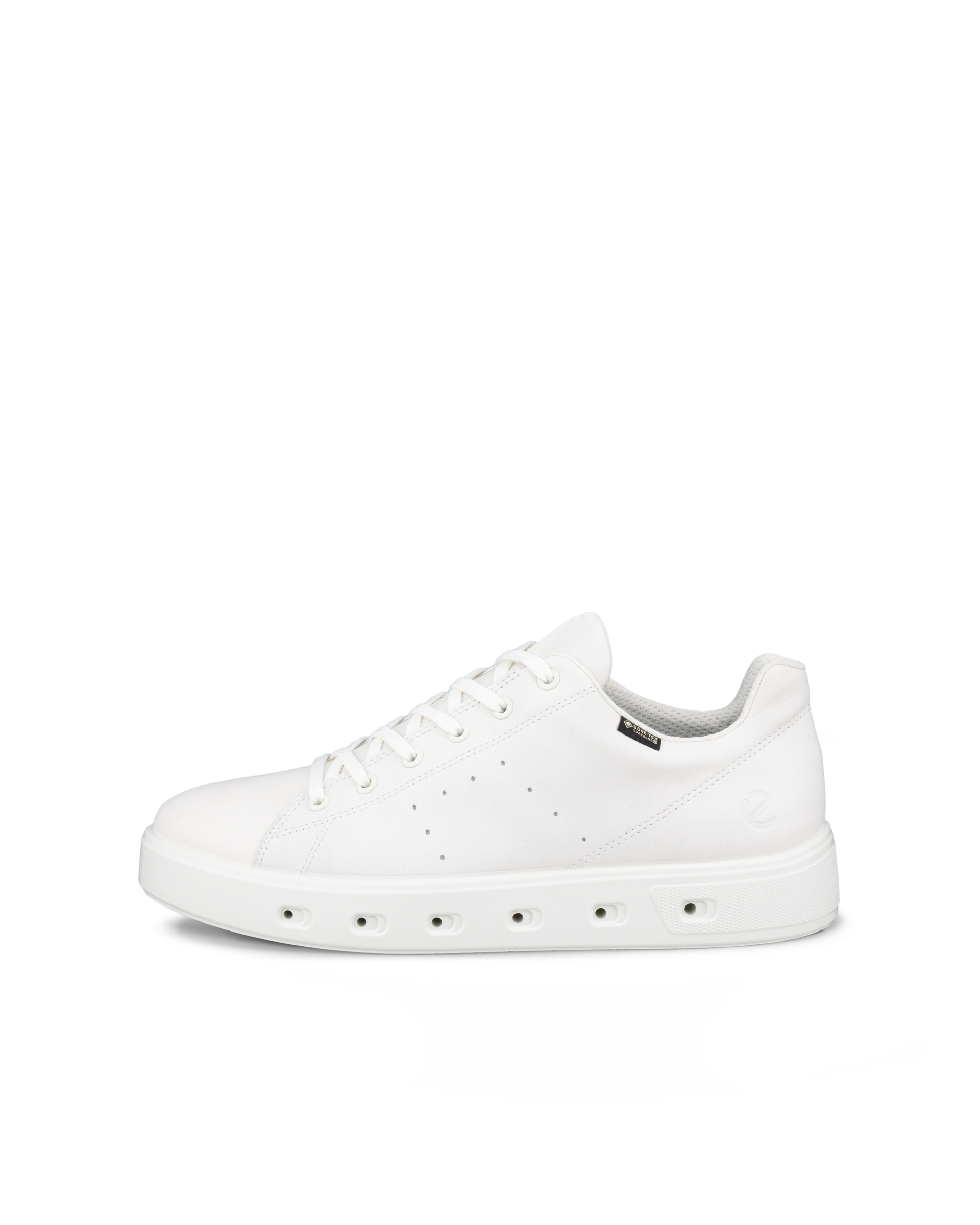 Men's ECCO® Street 720 Leather Gore-Tex Trainer - White - Outside
