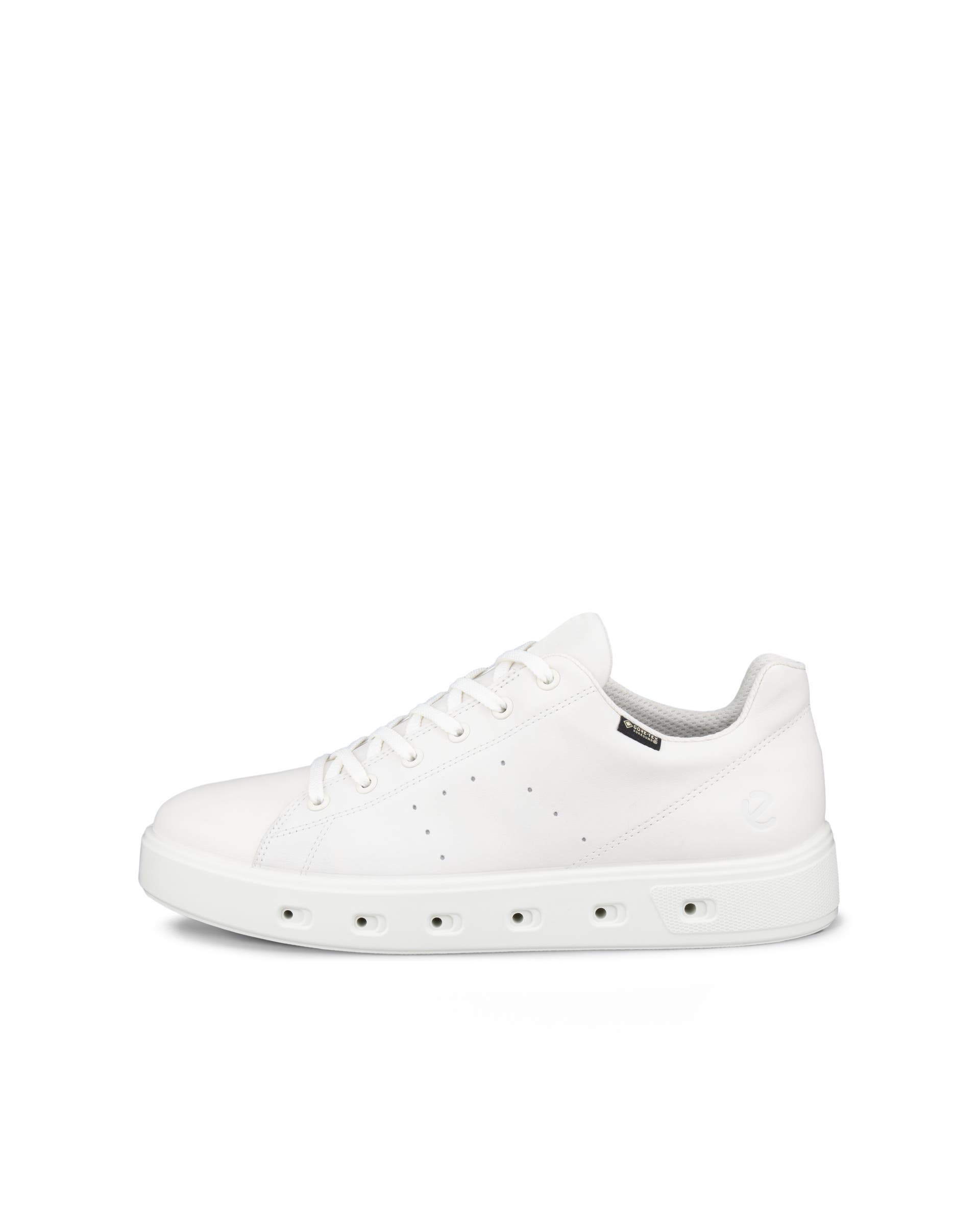 Men's ECCO® Street 720 Leather Gore-Tex Trainer - White - Outside
