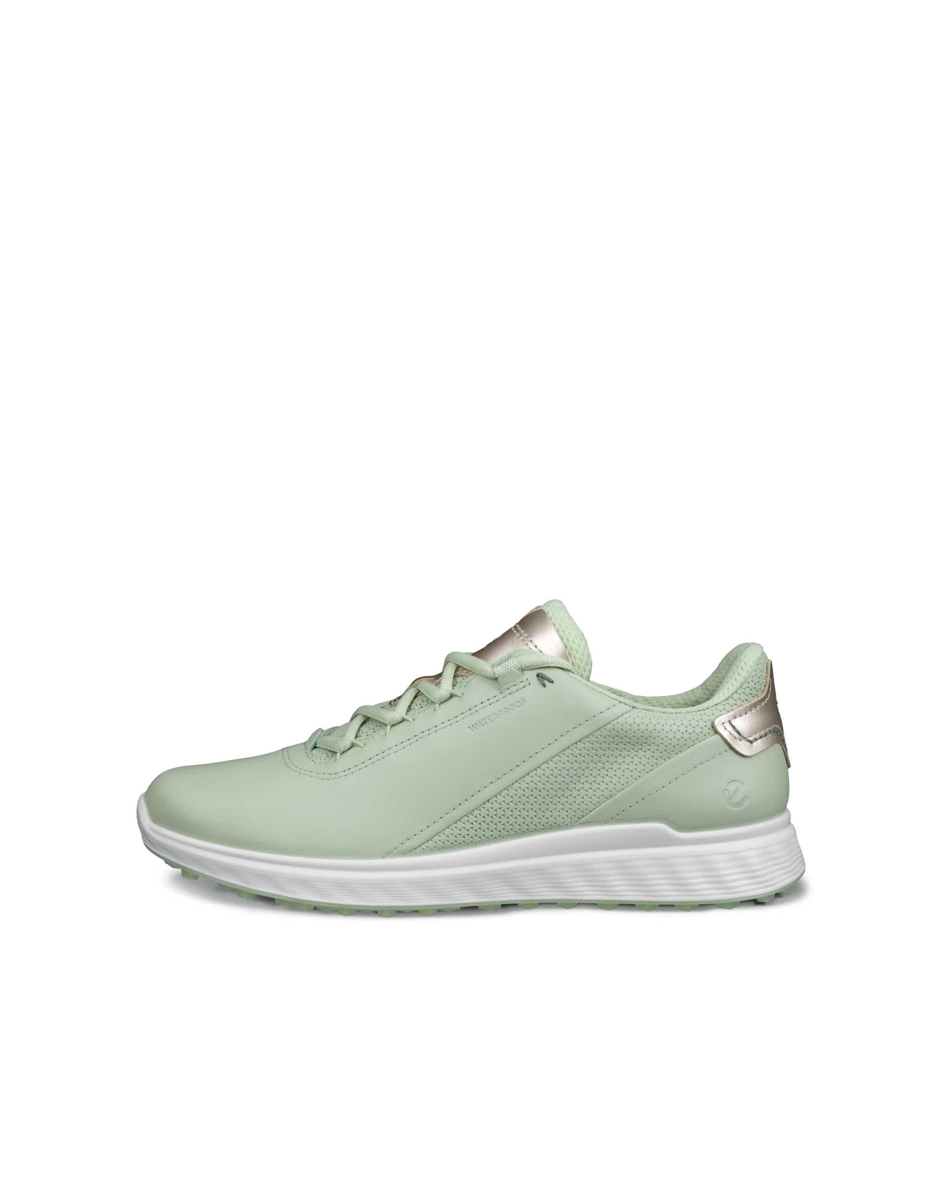 Zapatos golf impermeable de piel ECCO® Golf S-Casual para mujer - Verde - Outside