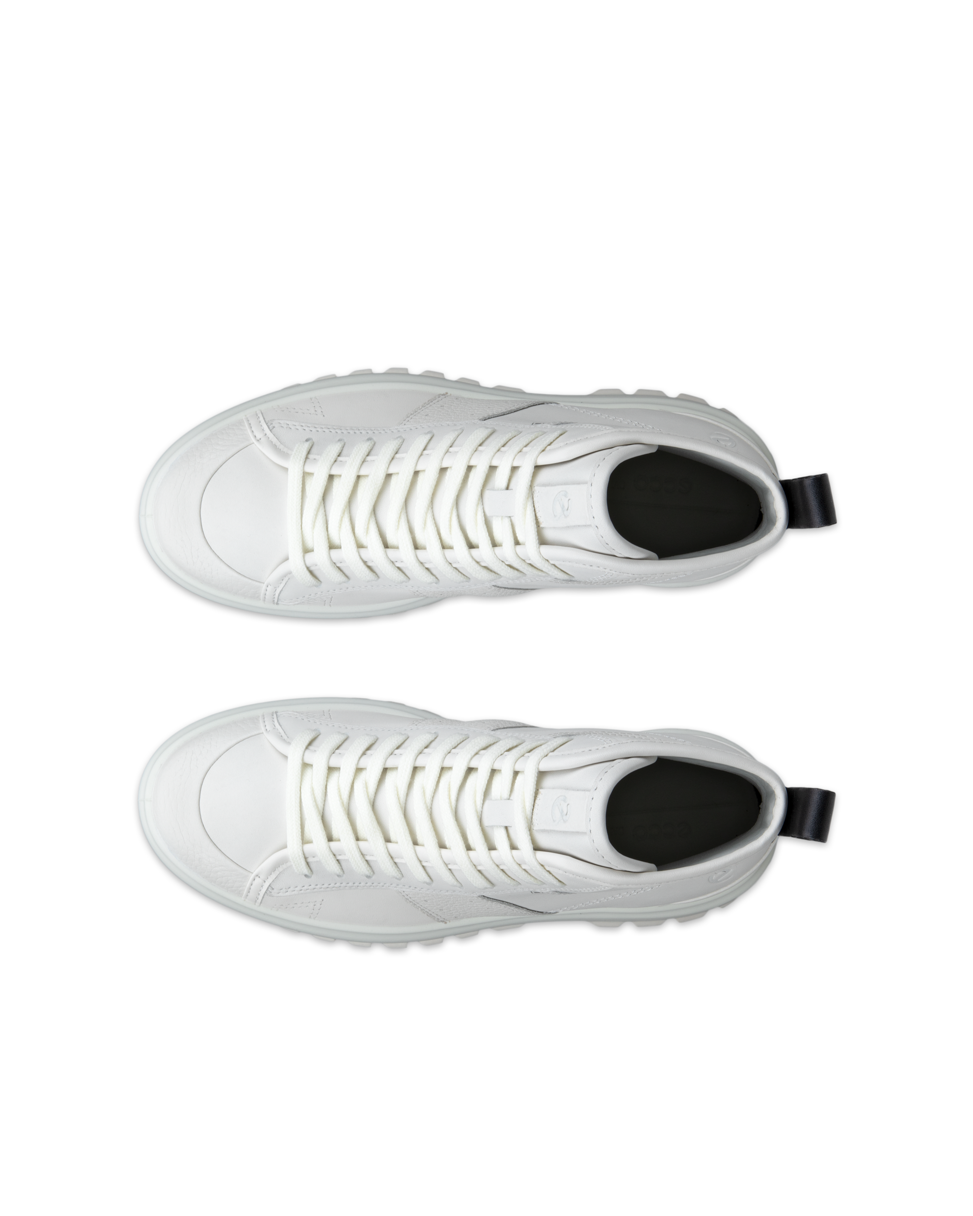 ECCO STREET ACE RUGGED WOMEN'S HIGH-TOP SNEAKER - White - Top left pair