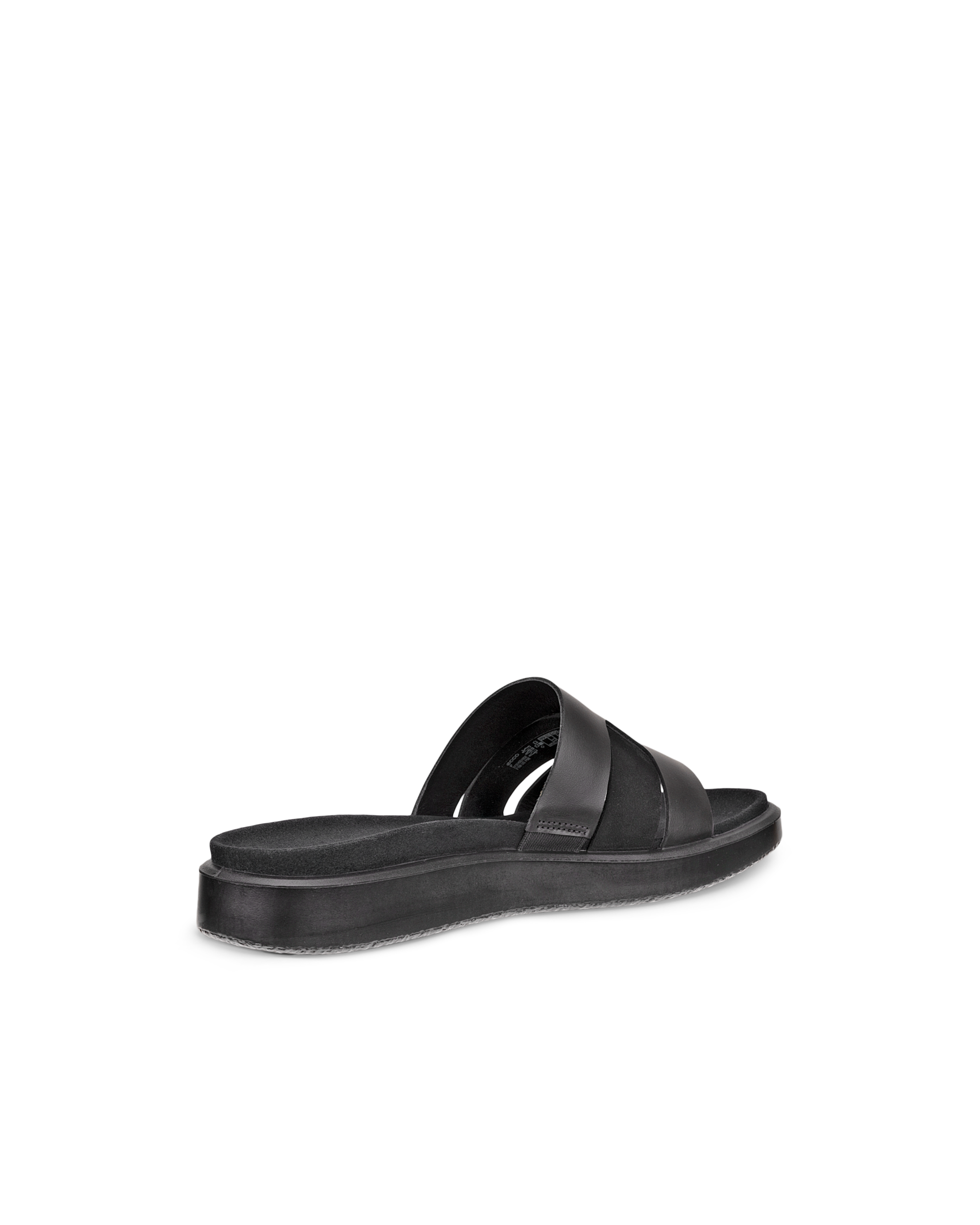 ECCO Flowt Low Upper ウィメンズ レザーサンダル - ブラック - Back