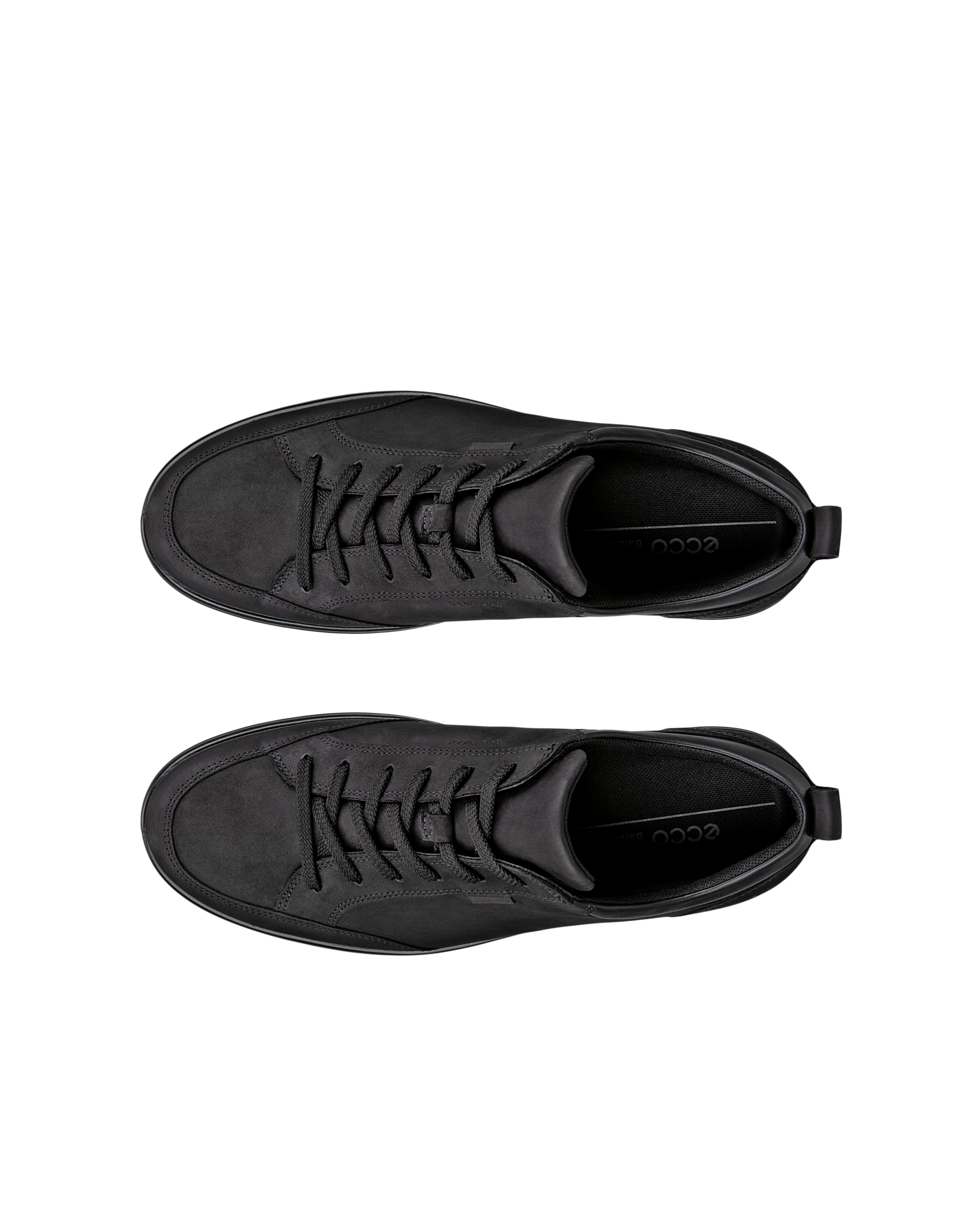 ECCO® Soft 7 Tred sko i vandtæt i nubuck til herrer - Sort - Top left pair