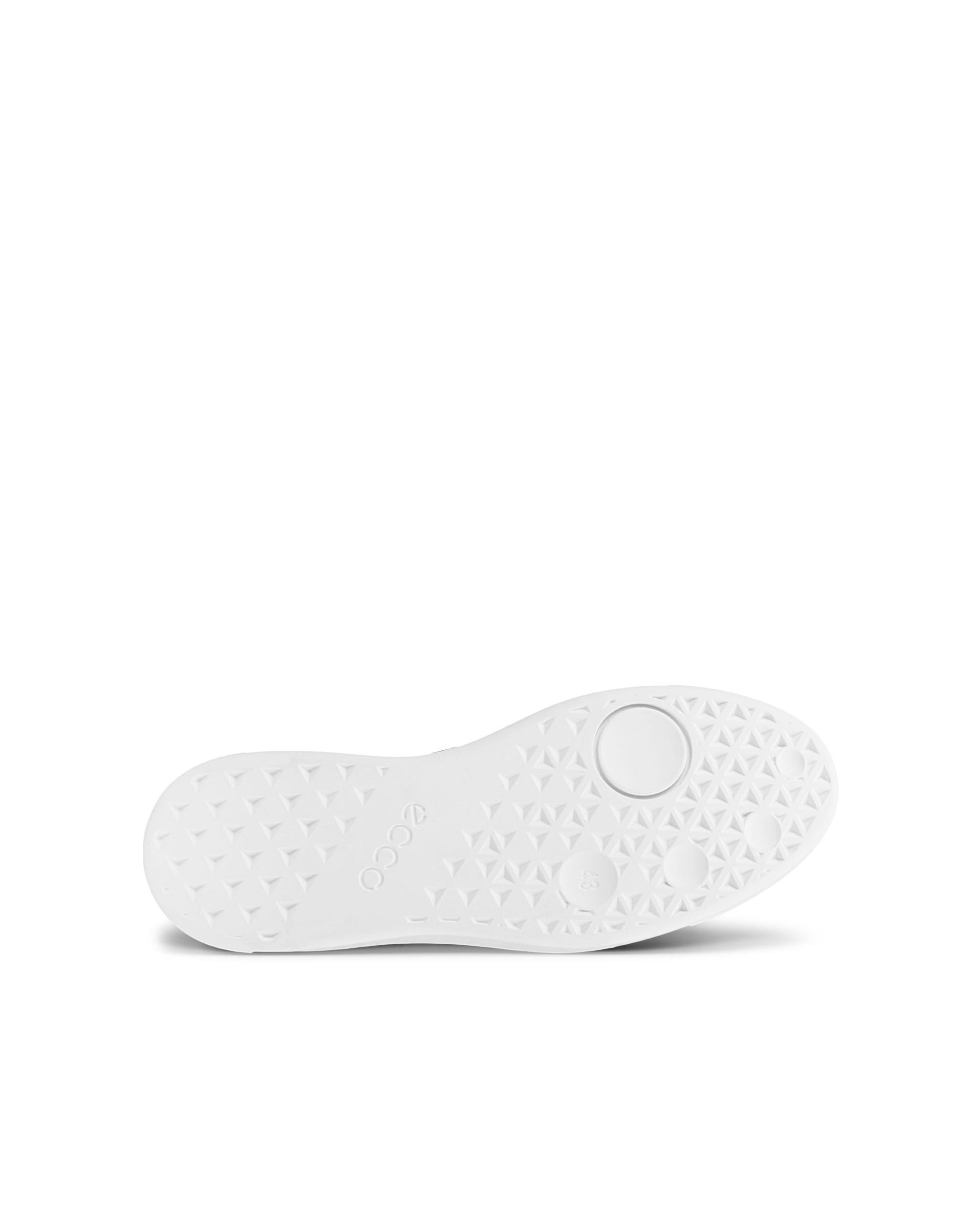 Men's ECCO® Street Tray Leather Sneaker - Black - Sole