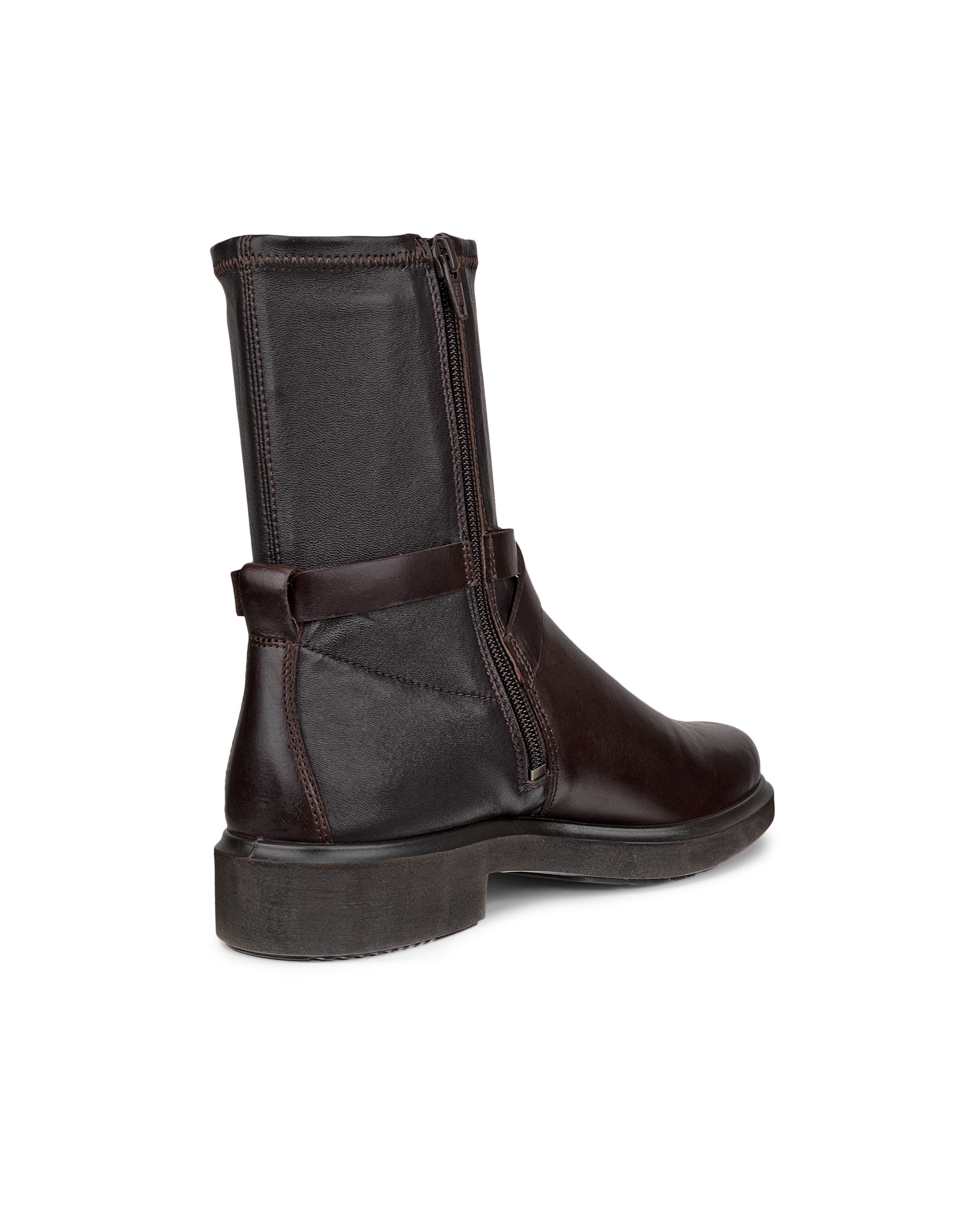 ECCO® METROPOLE AMSTERDAM bottes mi-hautes en cuir pour femme - Marron - Back