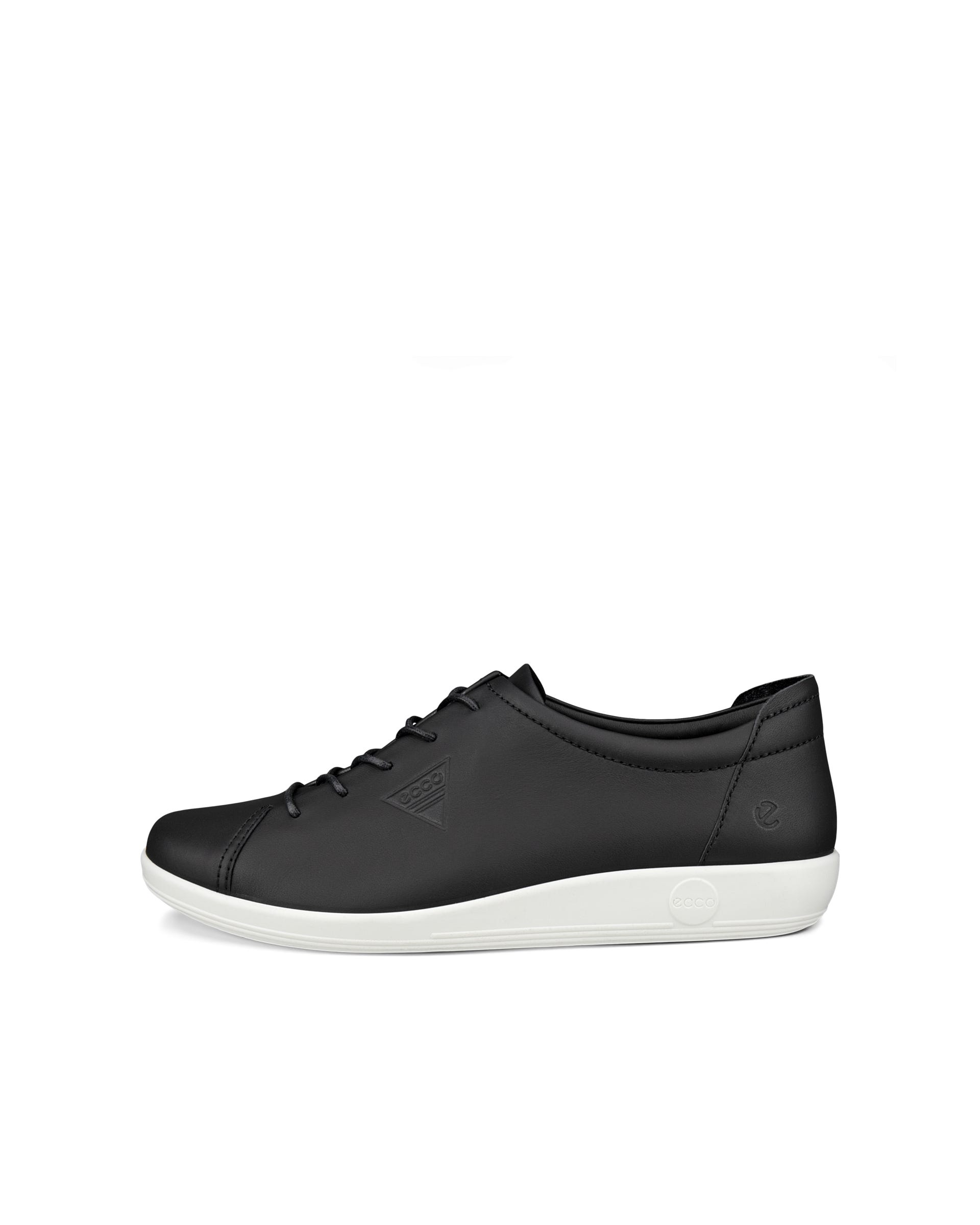 Women's ECCO® Soft Leather Walking Shoe Black