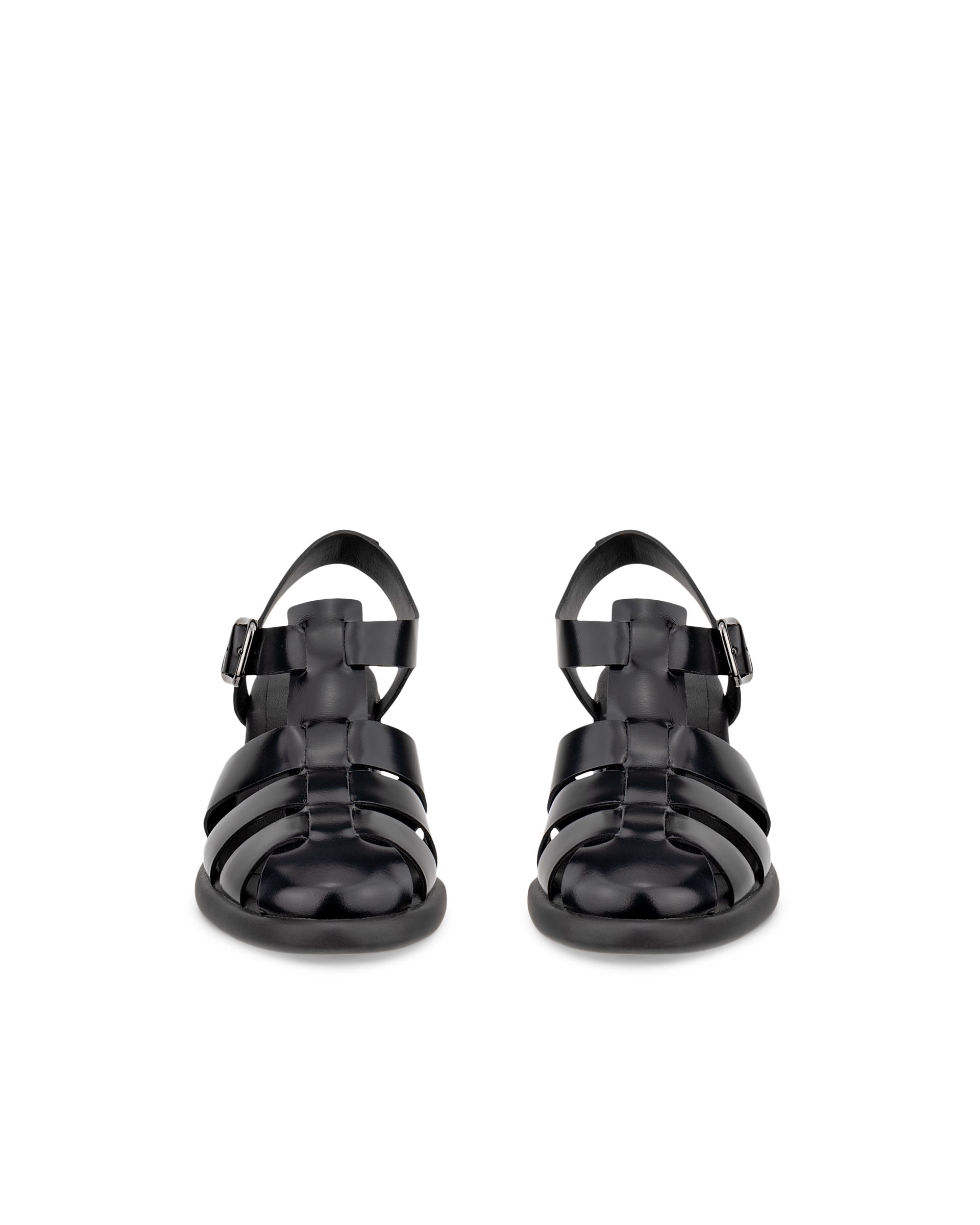 Women's ECCO® Sculpted Lx 55 Fisherman Heeled Sandal - Black - Front pair