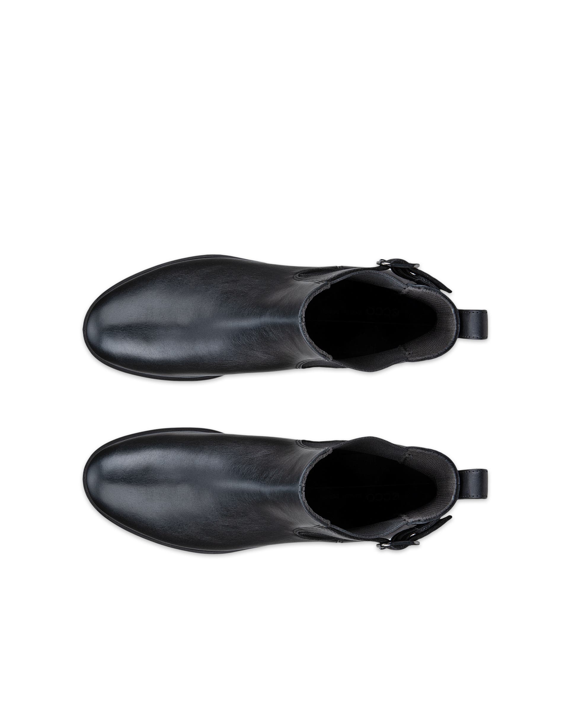 ECCO Dress Classic 15 ウィメンズ レザーチェルシーブーツ - ブラック - Top left pair