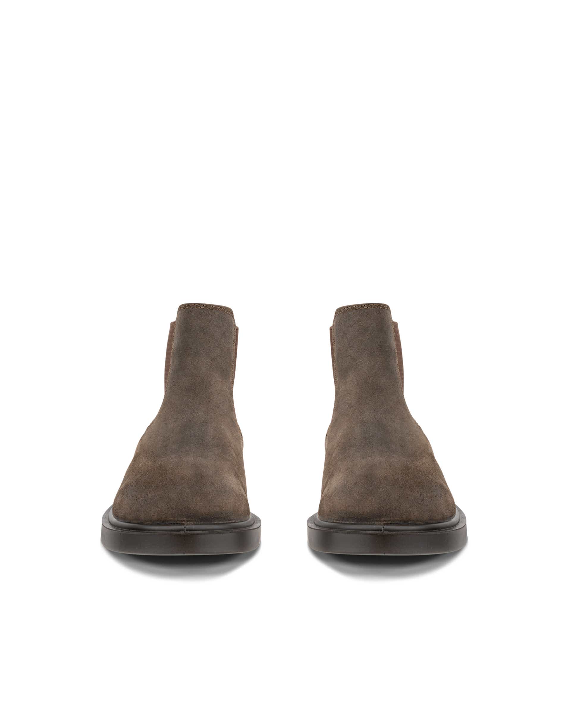 ブラウンレザー ミッドカットブーツ 栃木レザー レディースブーツ 2cm厚底ブーツ (全3色) ビブラムソール