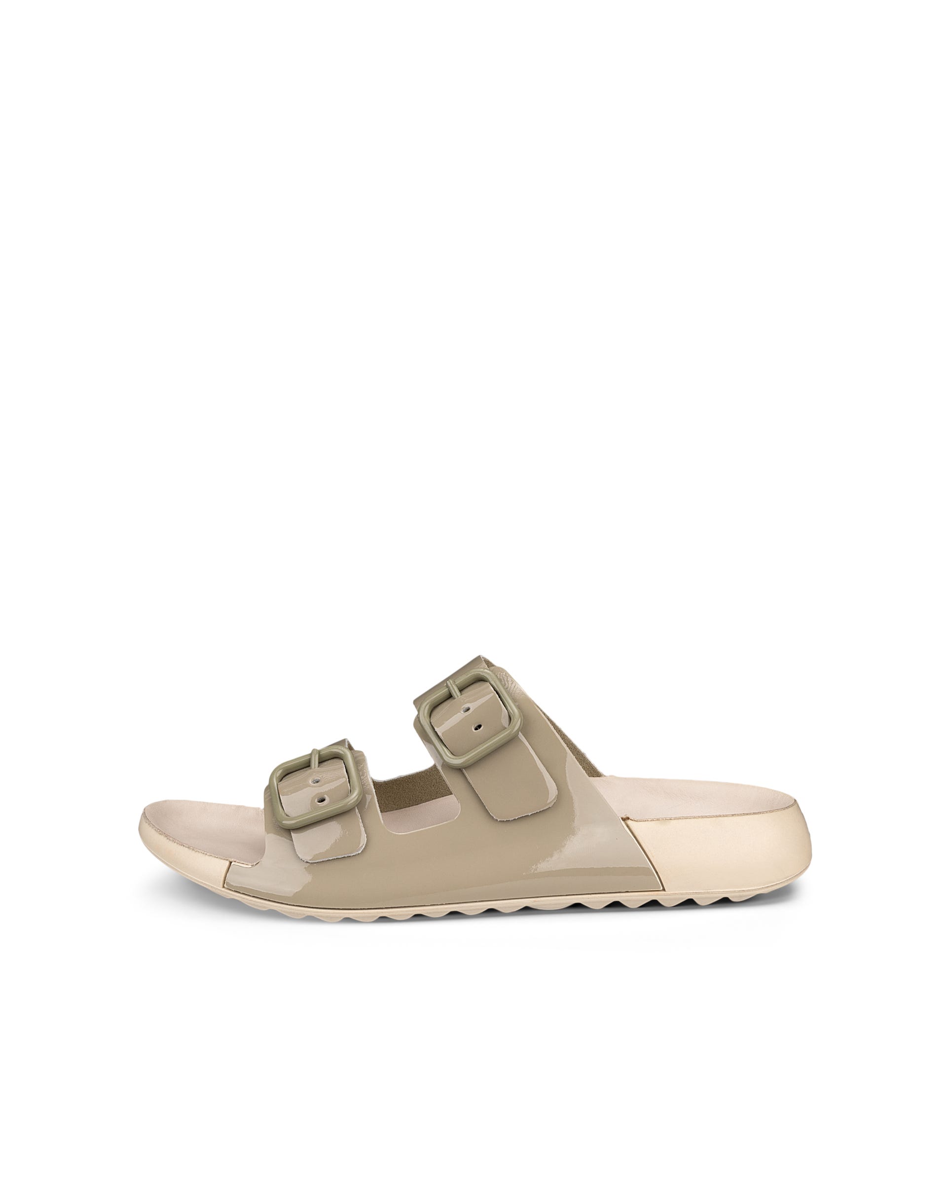 ECCO Cozmo Sandal ウィメンズ レザー2ストラップサンダル - グリーン - Outside