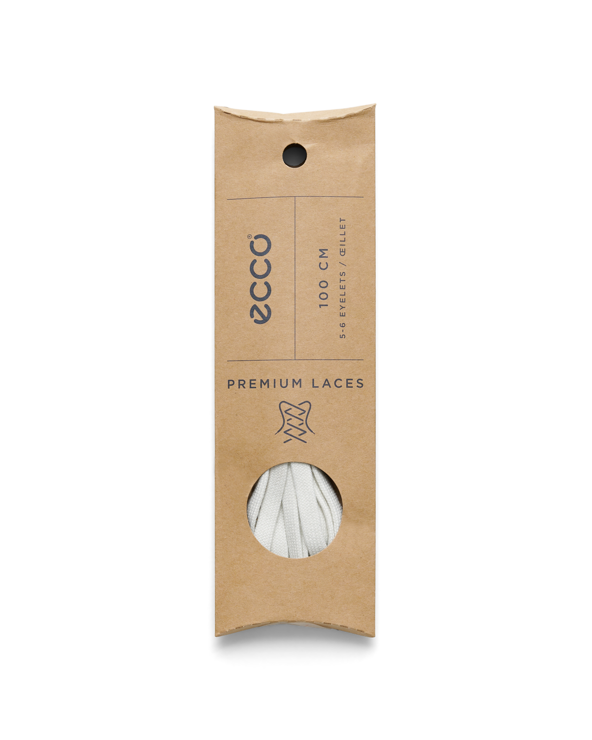 ECCO Flat Laces — White