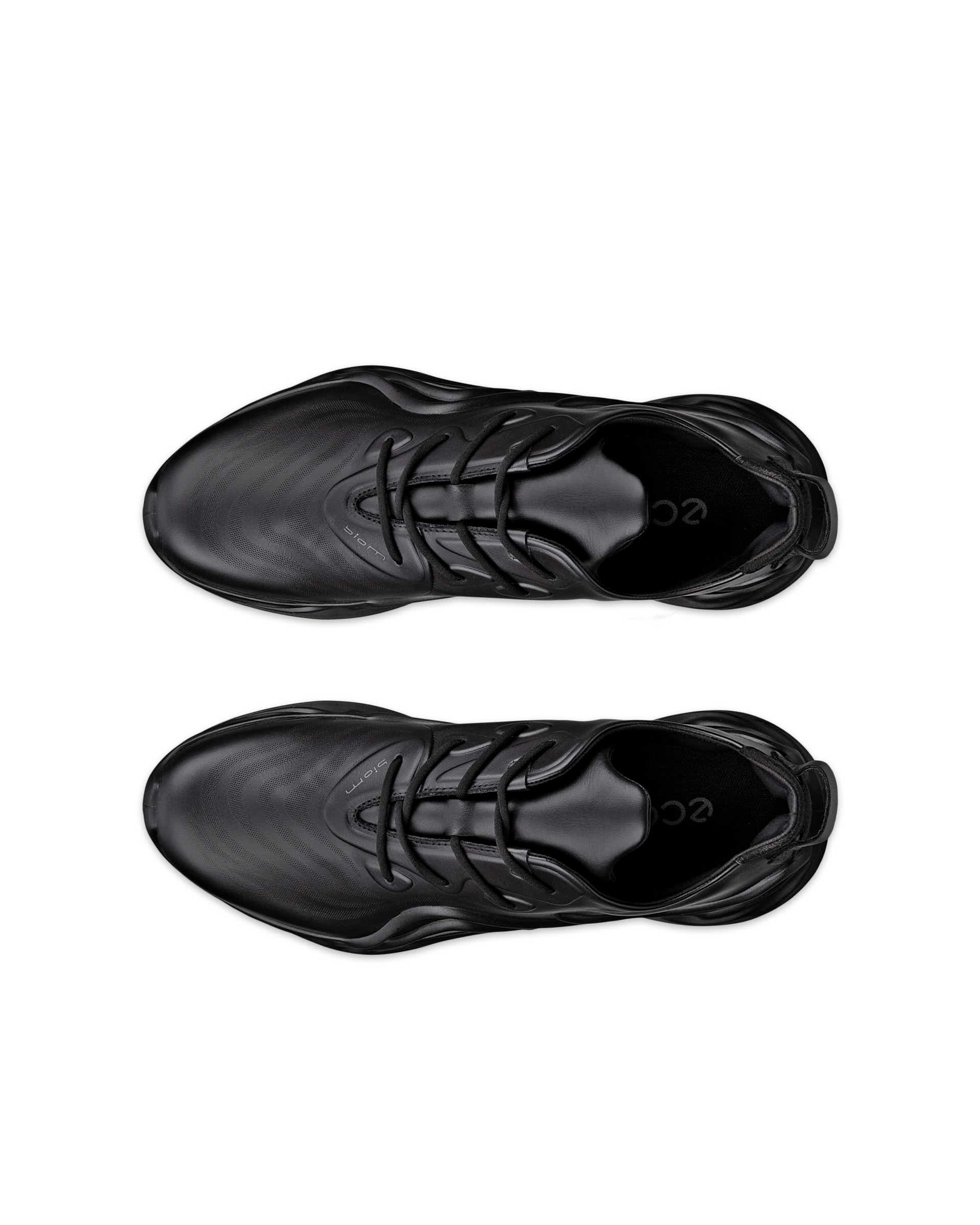 ECCO® Biom Infinite baskets en cuir pour homme - Noir - Top left pair