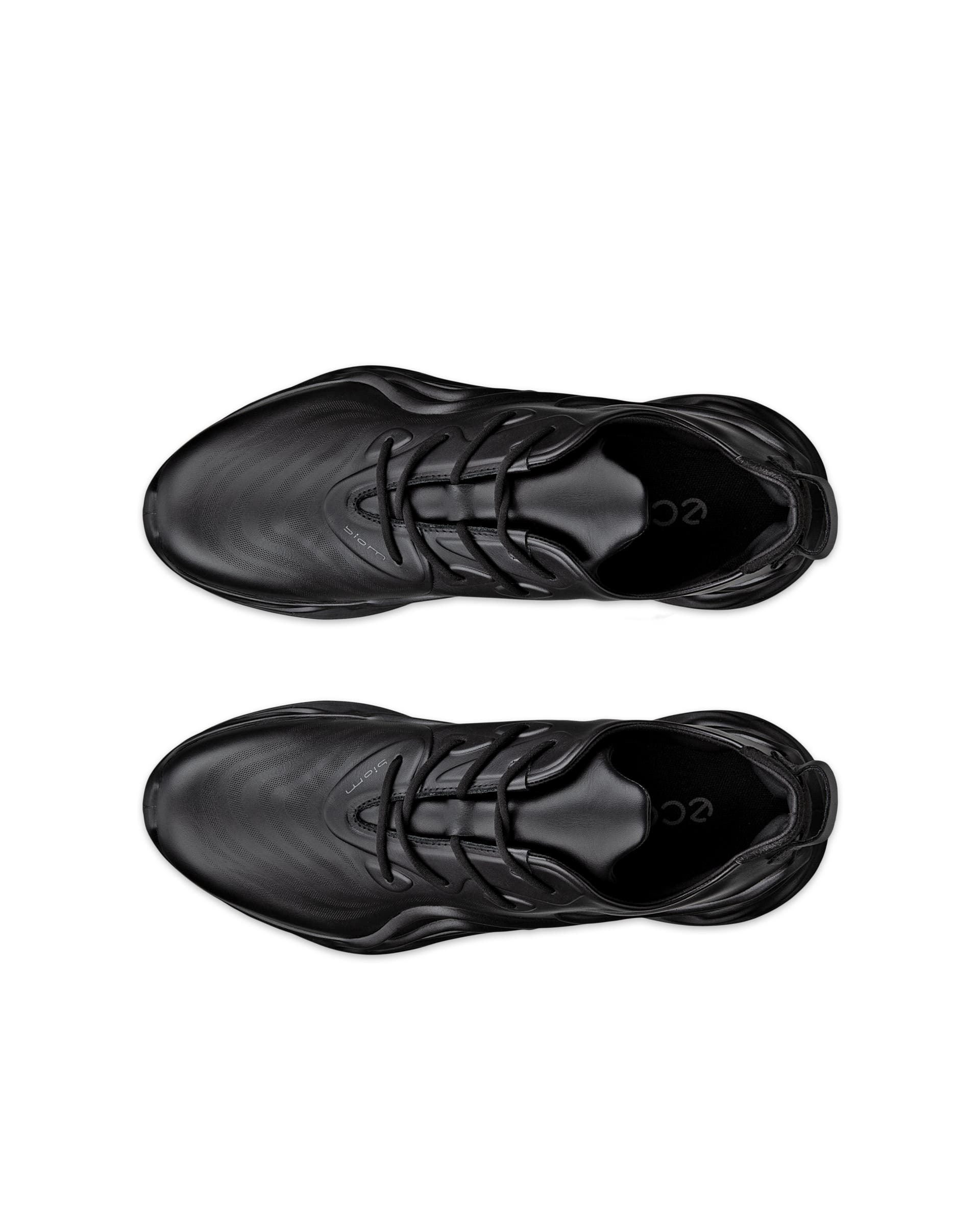 ECCO® Biom Infinite baskets en cuir pour homme - Noir - Top left pair