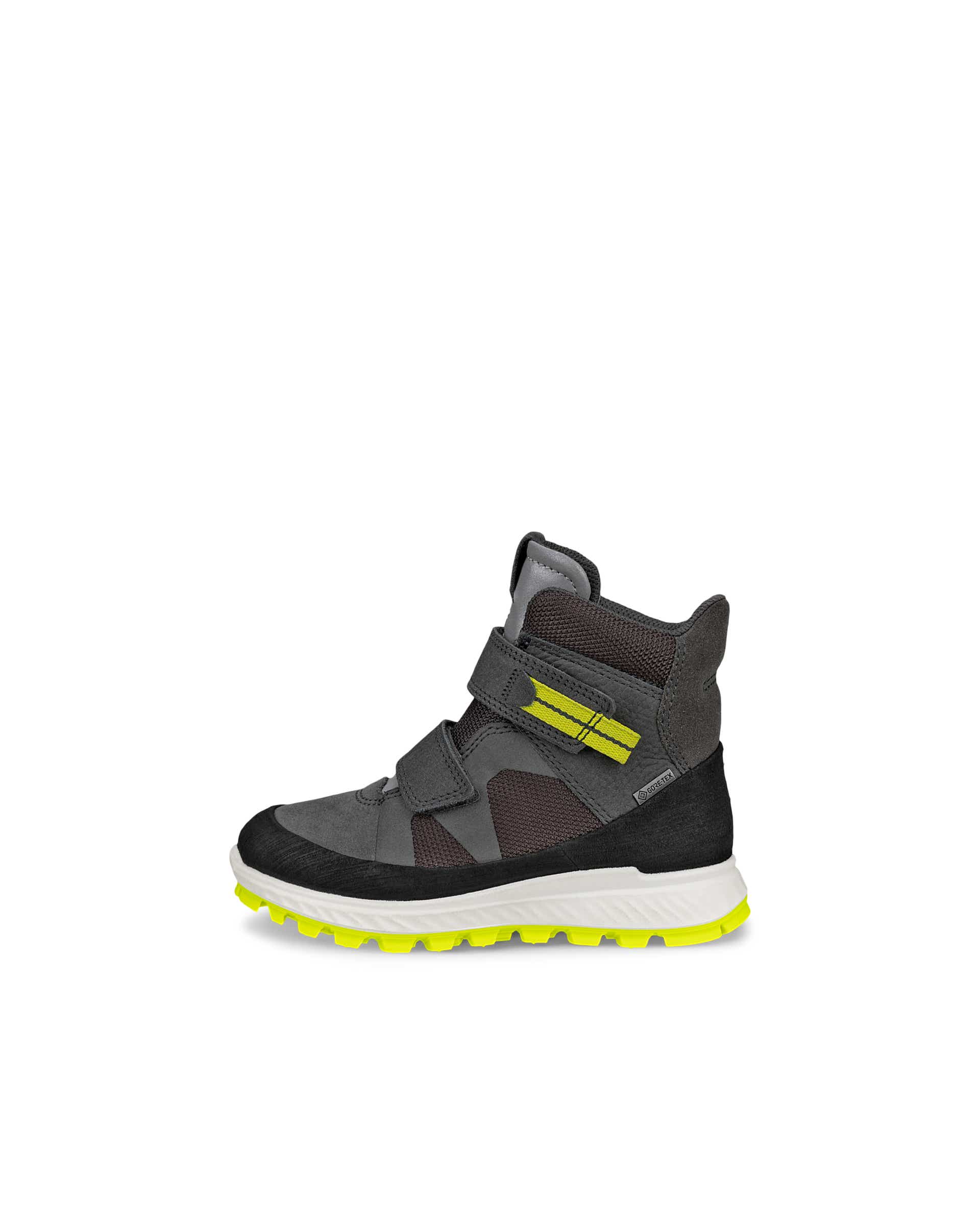 Kids' ECCO® Exostrike Nubuck Gore-Tex Mid-Cut Boot - Grey - Outside