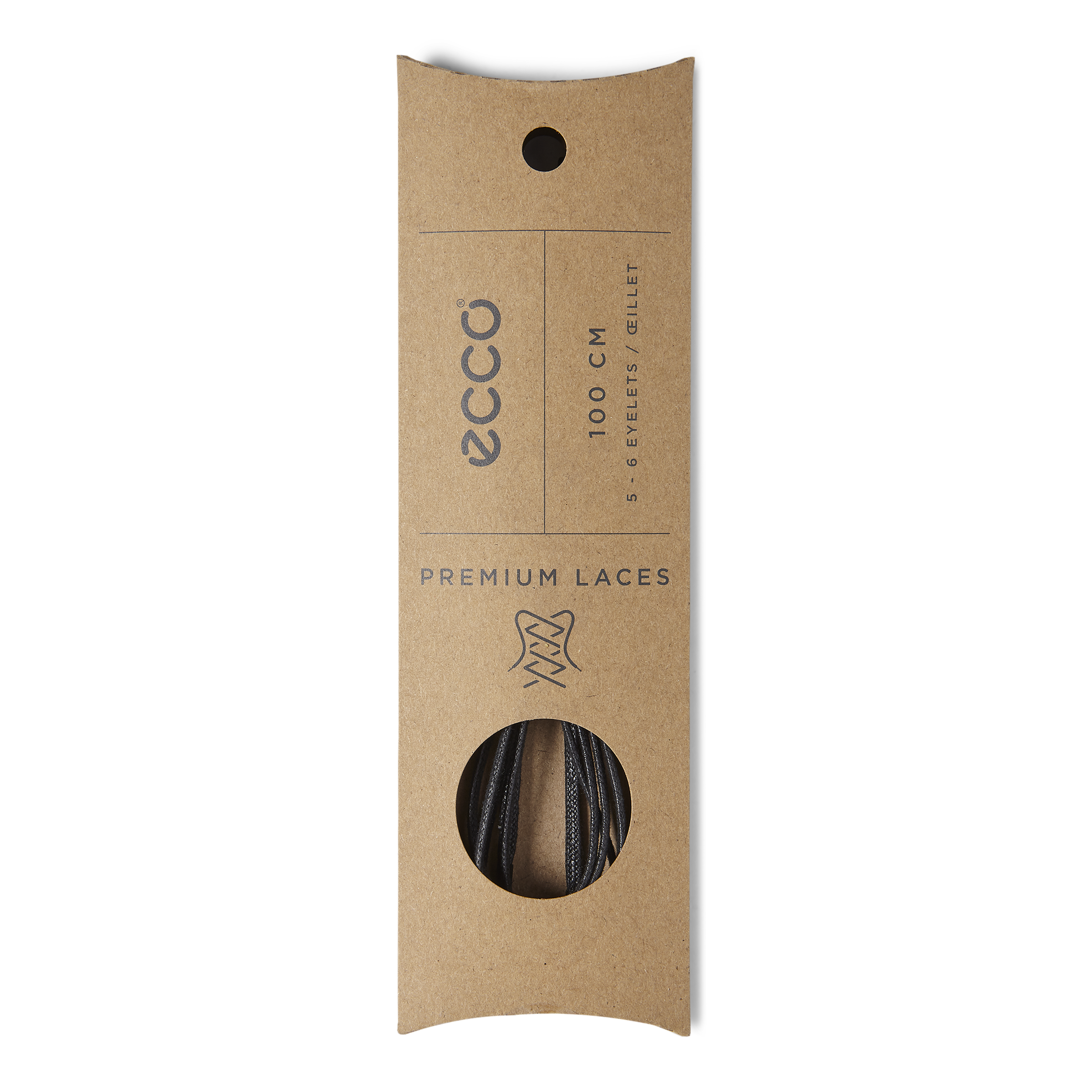 ECCO Flat Laces 3mm — Black