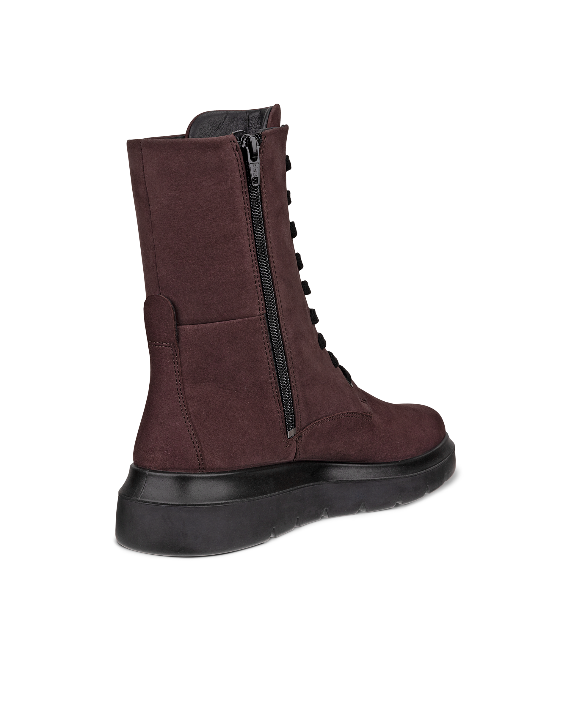 ECCO® NOUVELLE Damen Hoher Stiefel aus Nubukleder - Braun - Back