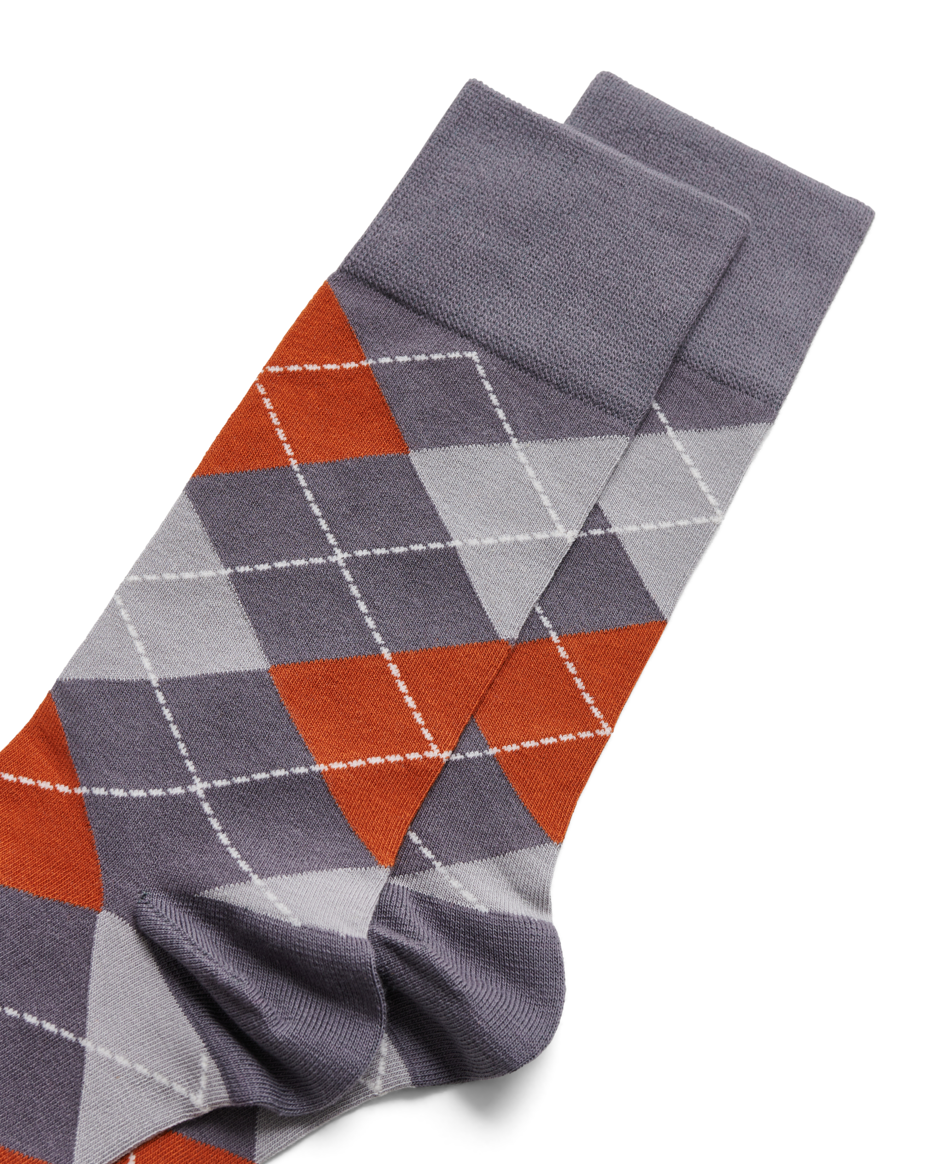ECCO Classic Argyle Mid Cut — Grey