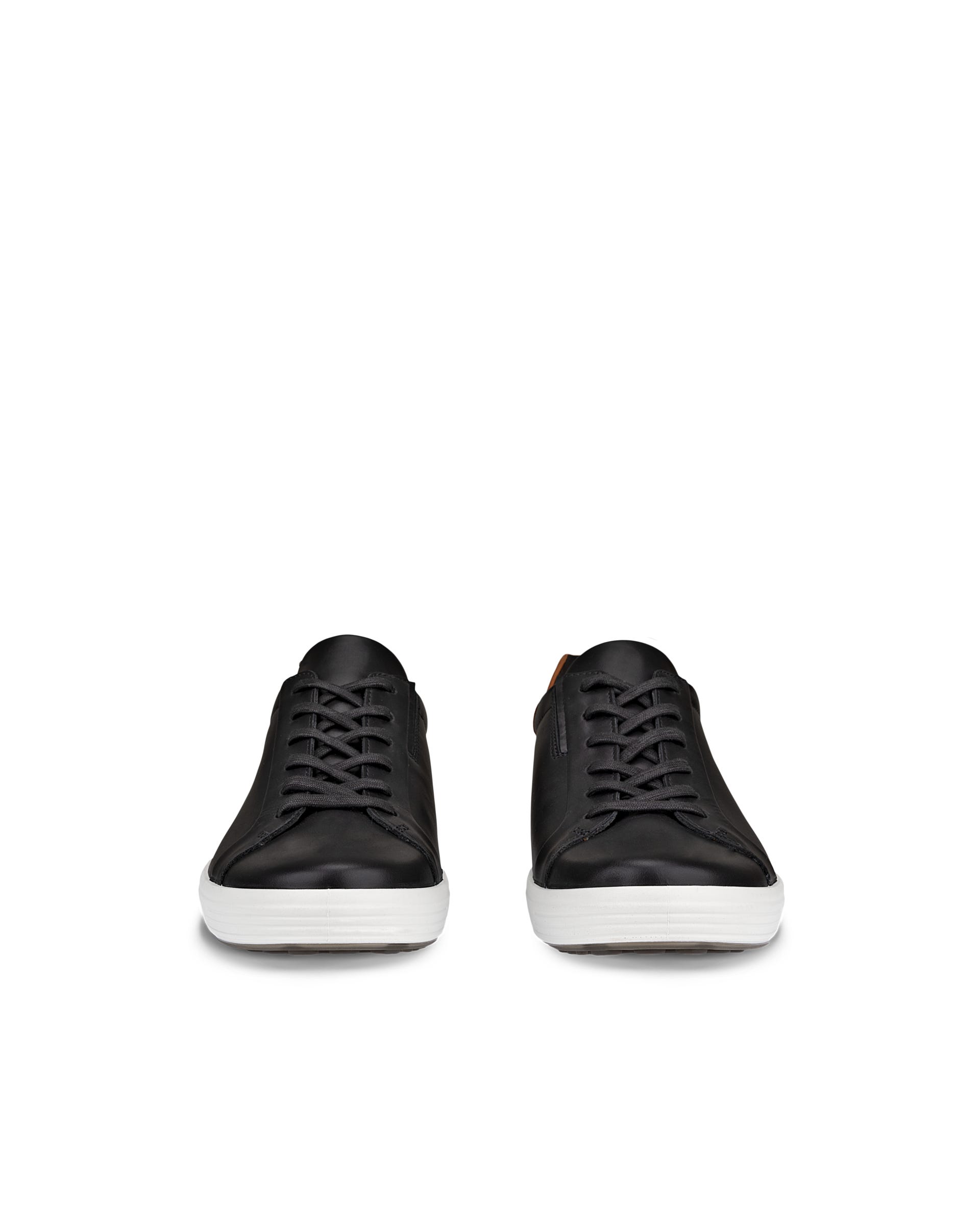 ECCO® Soft 7 Herren Ledersneaker - Schwarz - Front pair