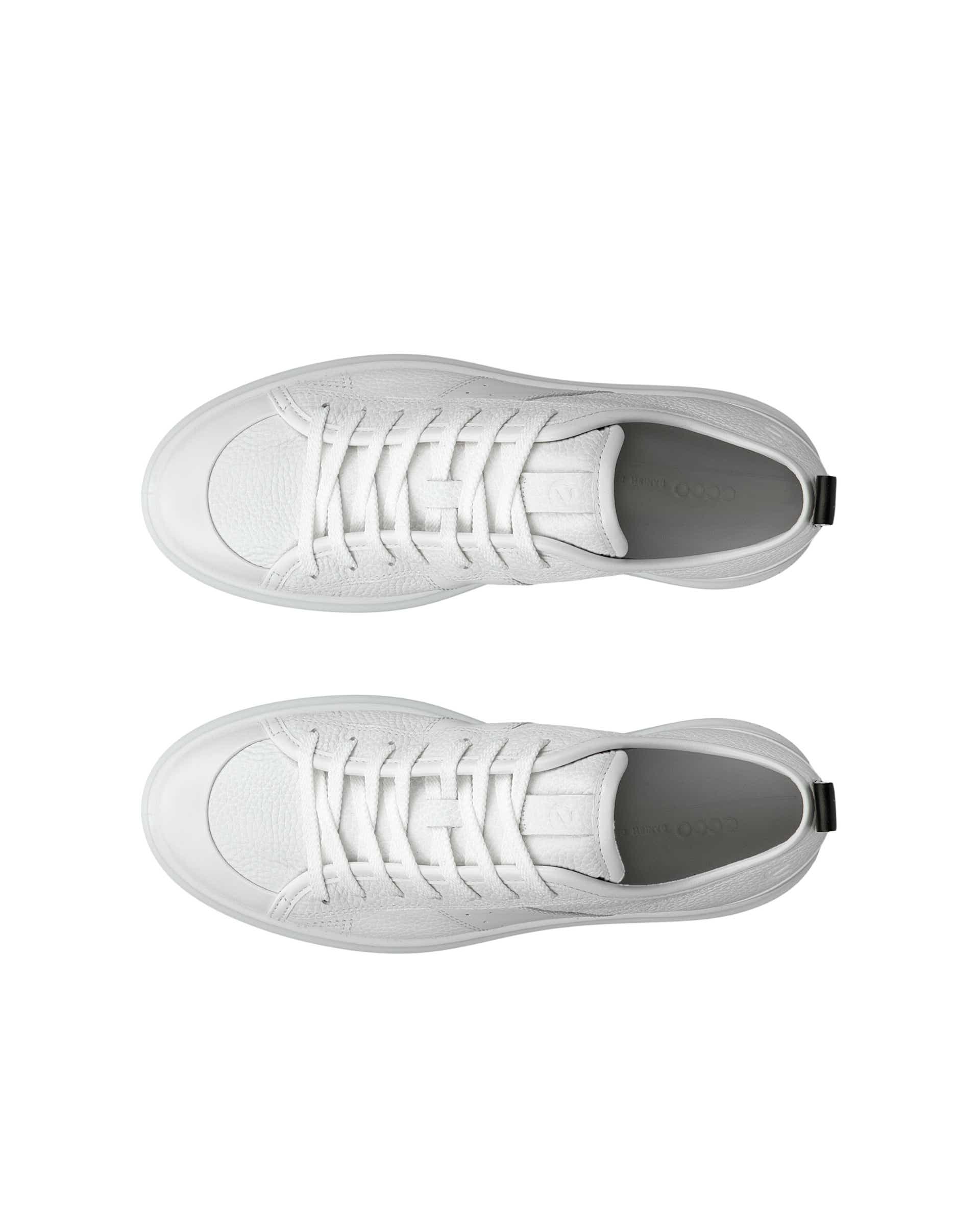 Zapatillas de piel ECCO® Street Ace para mujer - Blanco - Top left pair