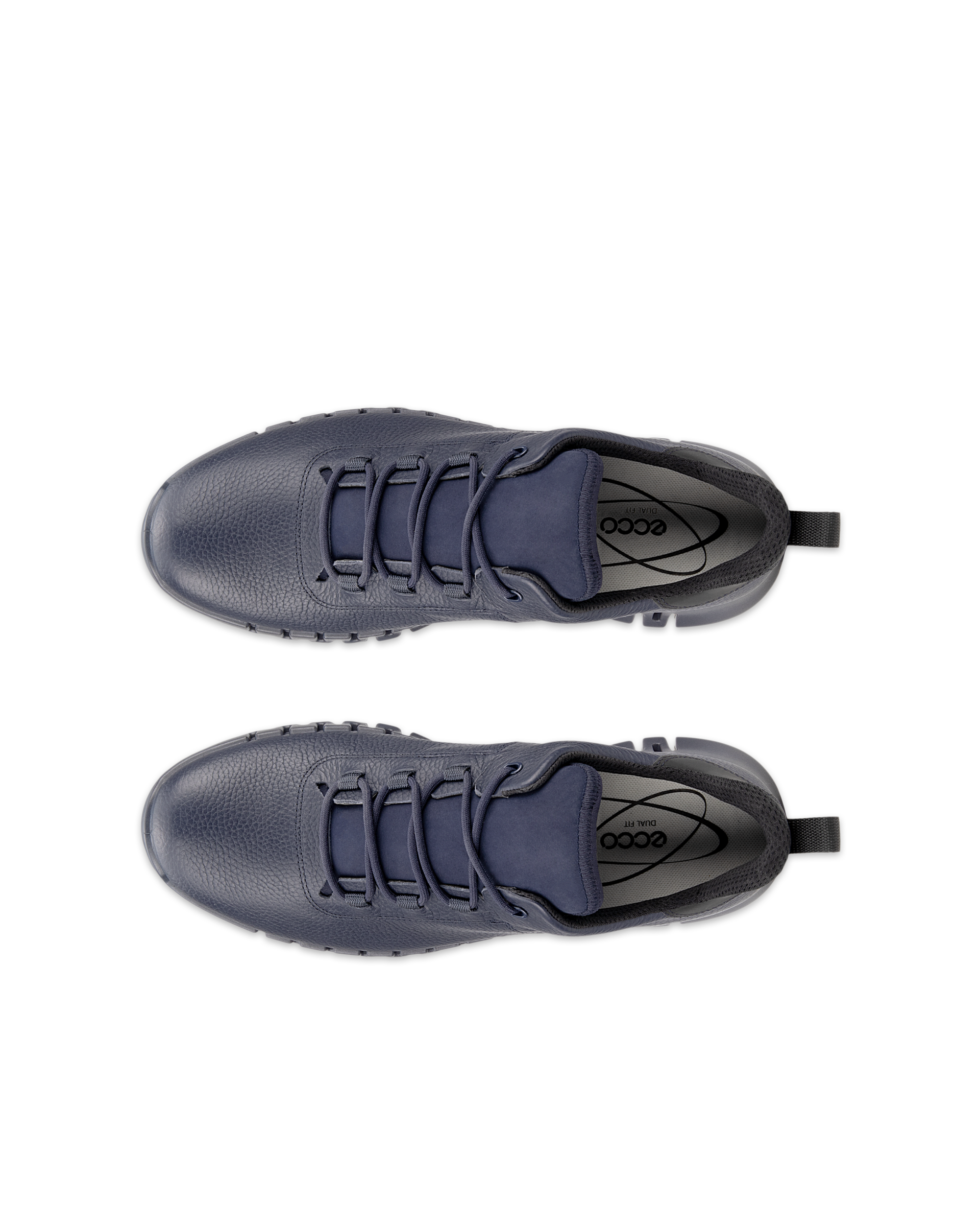 ECCO Gruuv MEN メンズ レザーGore-Texスニーカー - ブルー - Top left pair