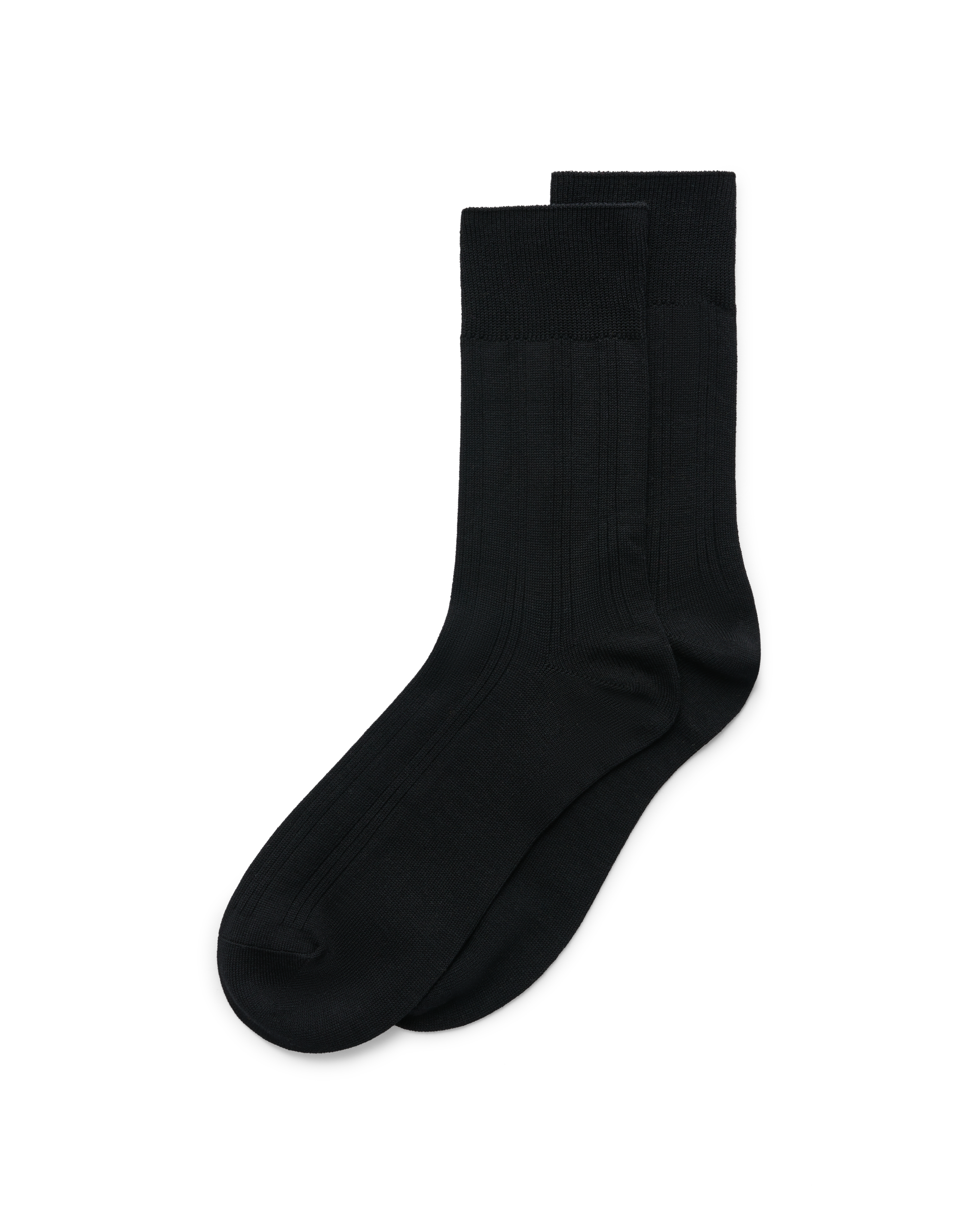ECCO Classic Men Ribbed Mid Cu — Black