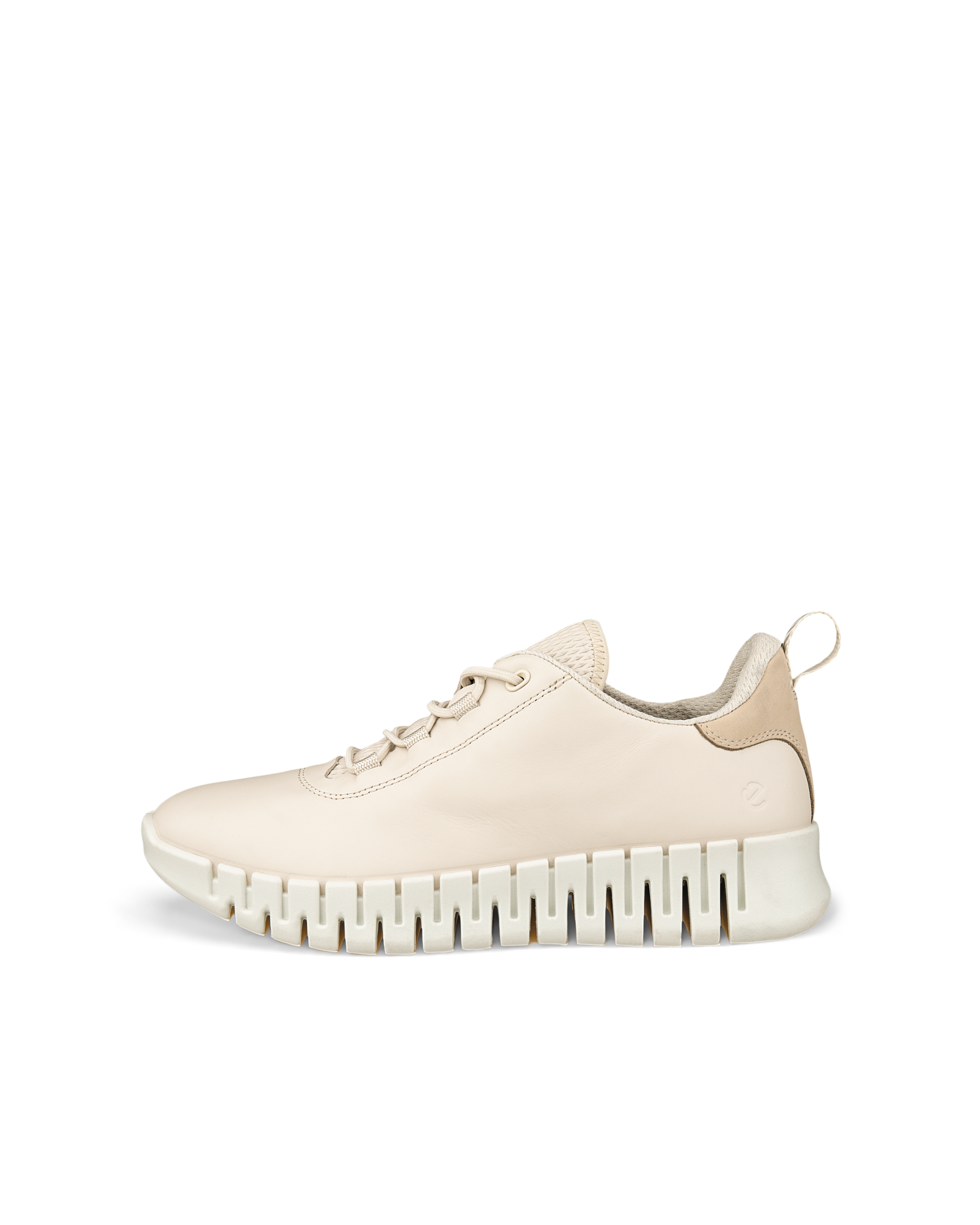 ECCO Gruuv - Women's Leather Sneaker - Beige - 11-11.5