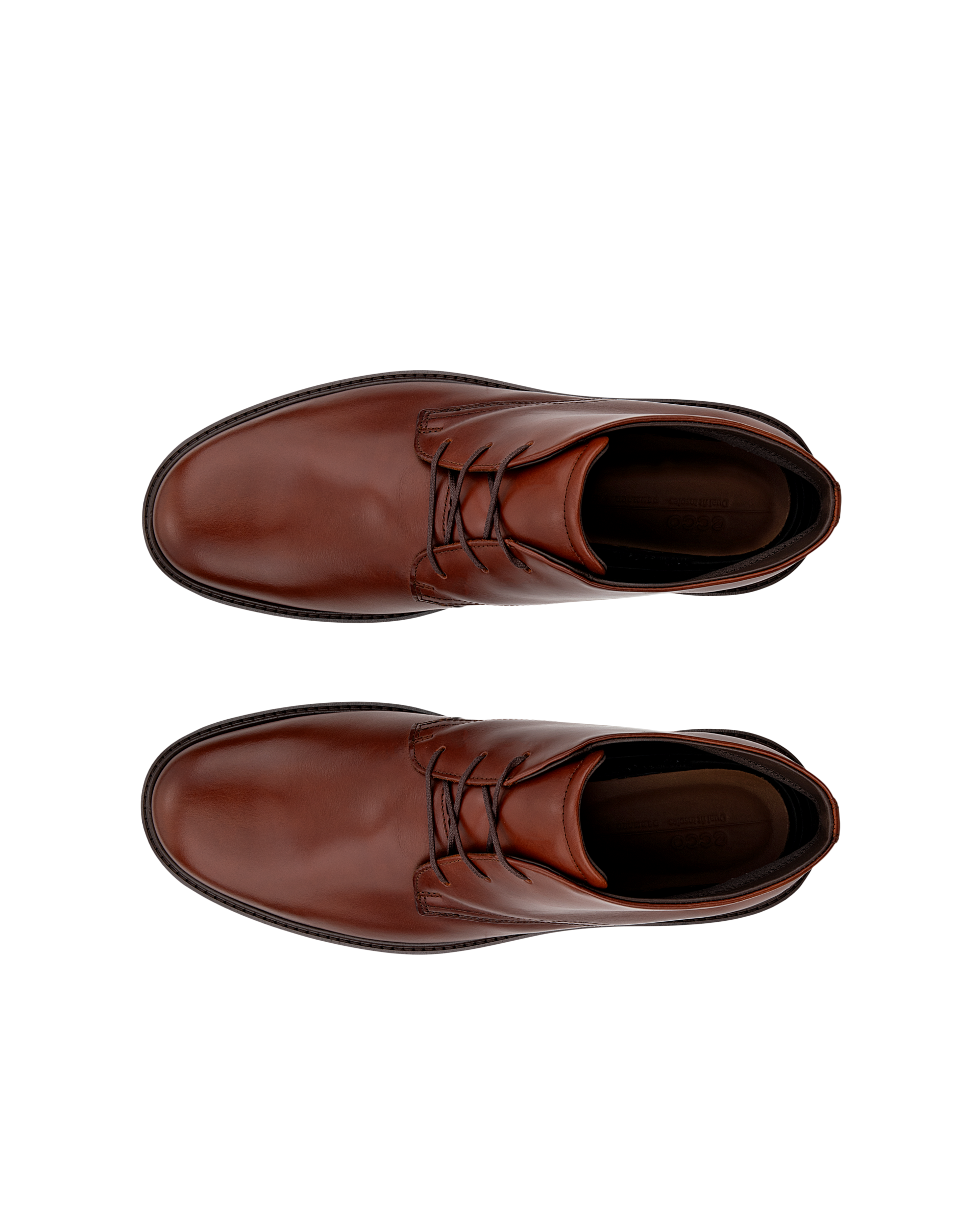ECCO® Metropole London férfi bőr Chukka bakancs - Barna - Top left pair