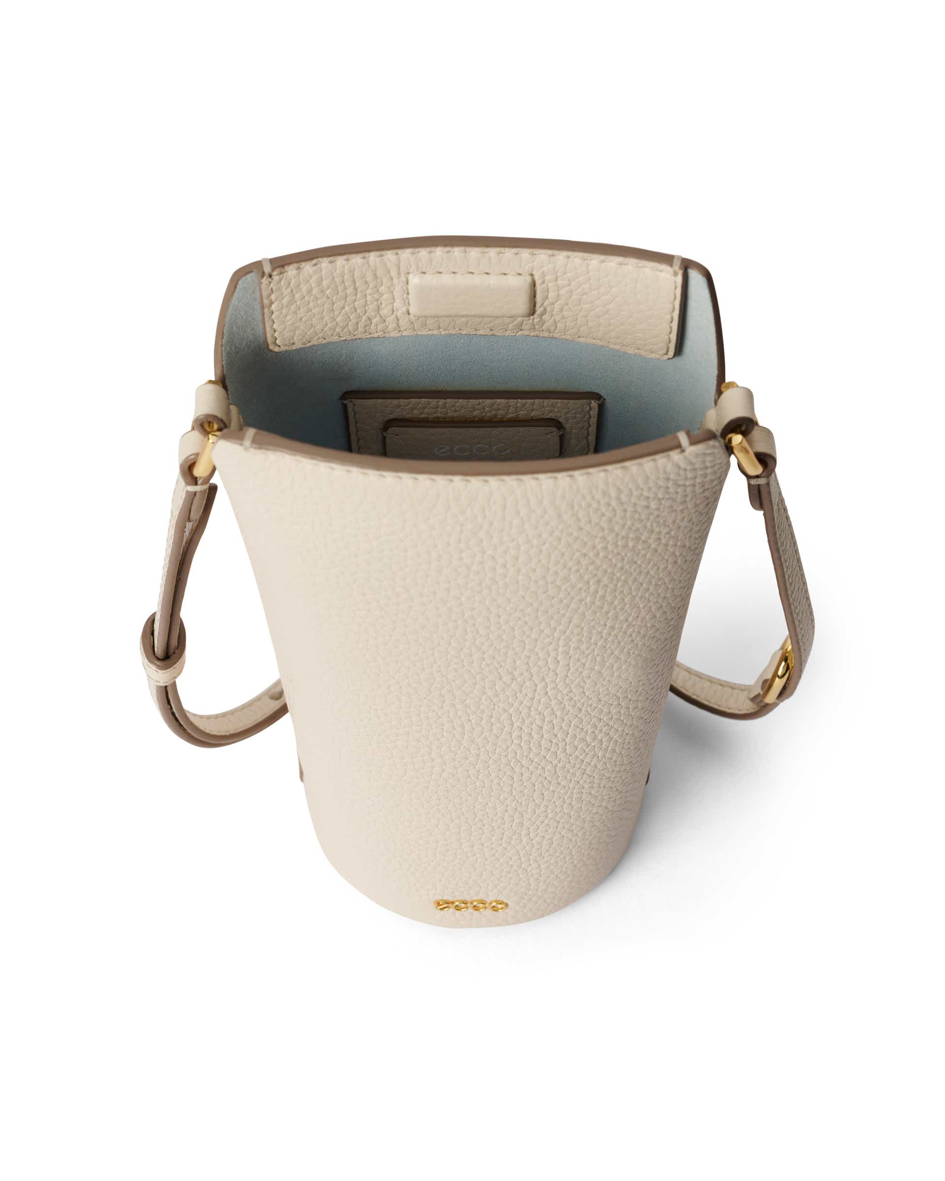 ECCO® Pot Umhängetasche aus Leder - Beige - Inside