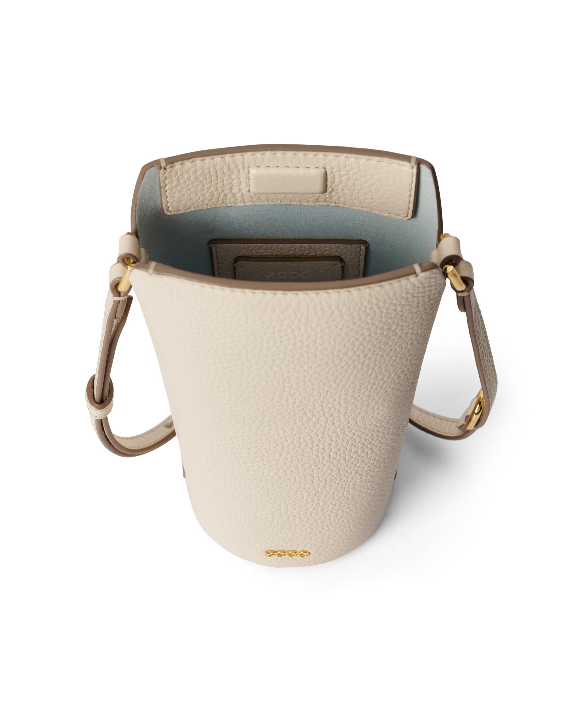 ECCO® Pot Umhängetasche aus Leder - Beige - Inside