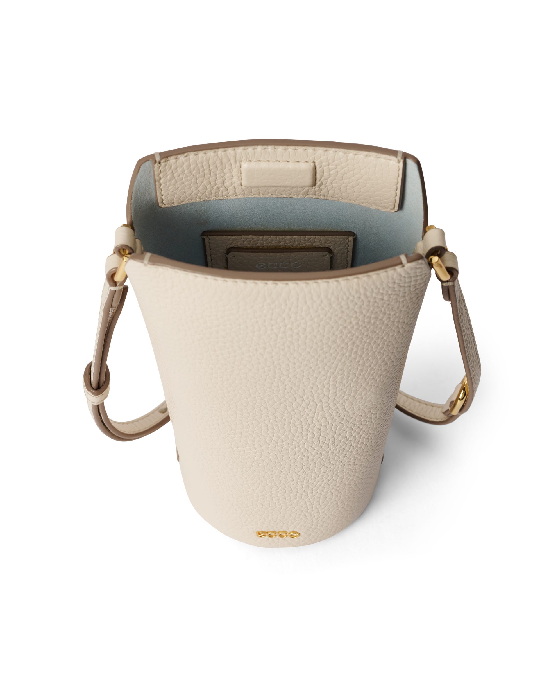 ECCO® Pot Umhängetasche aus Leder - Beige - Inside