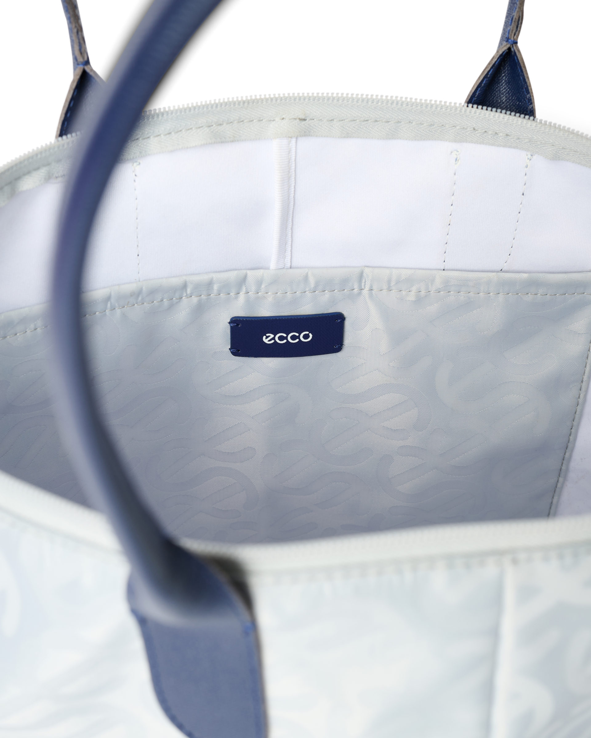 ECCO® Tote Shopper aus Leder - Grau - Inside