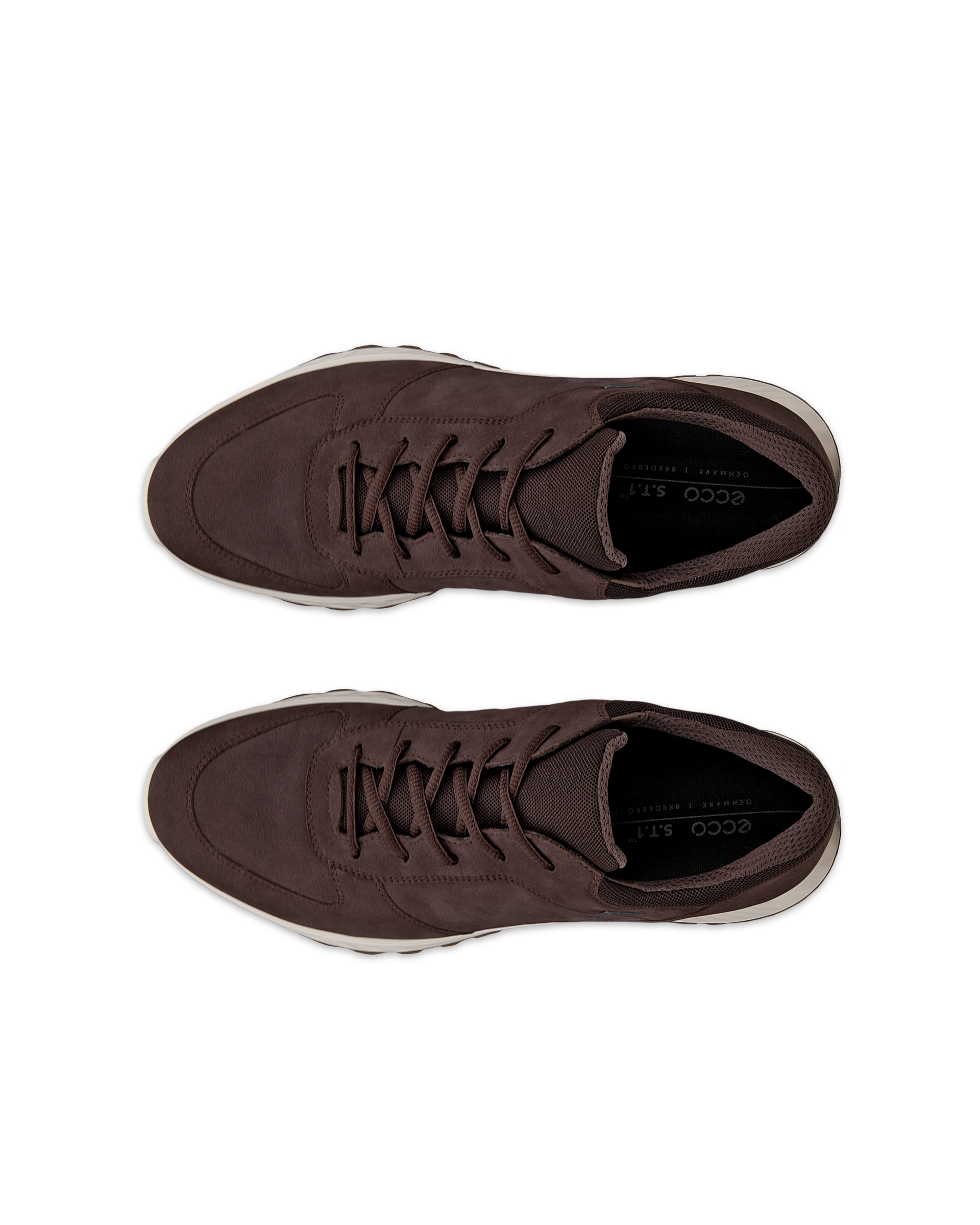Zapatillas de montaña de nobuk Gore-Tex ECCO® Exostride para hombre - Marrón - Top left pair