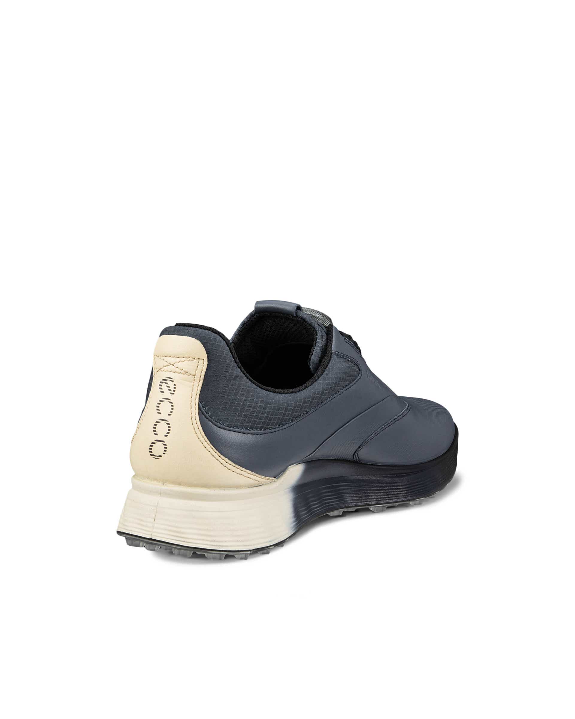ECCO Golf S Three BOA メンズ レザーGore-Texゴルフシューズ - ブルー - Back