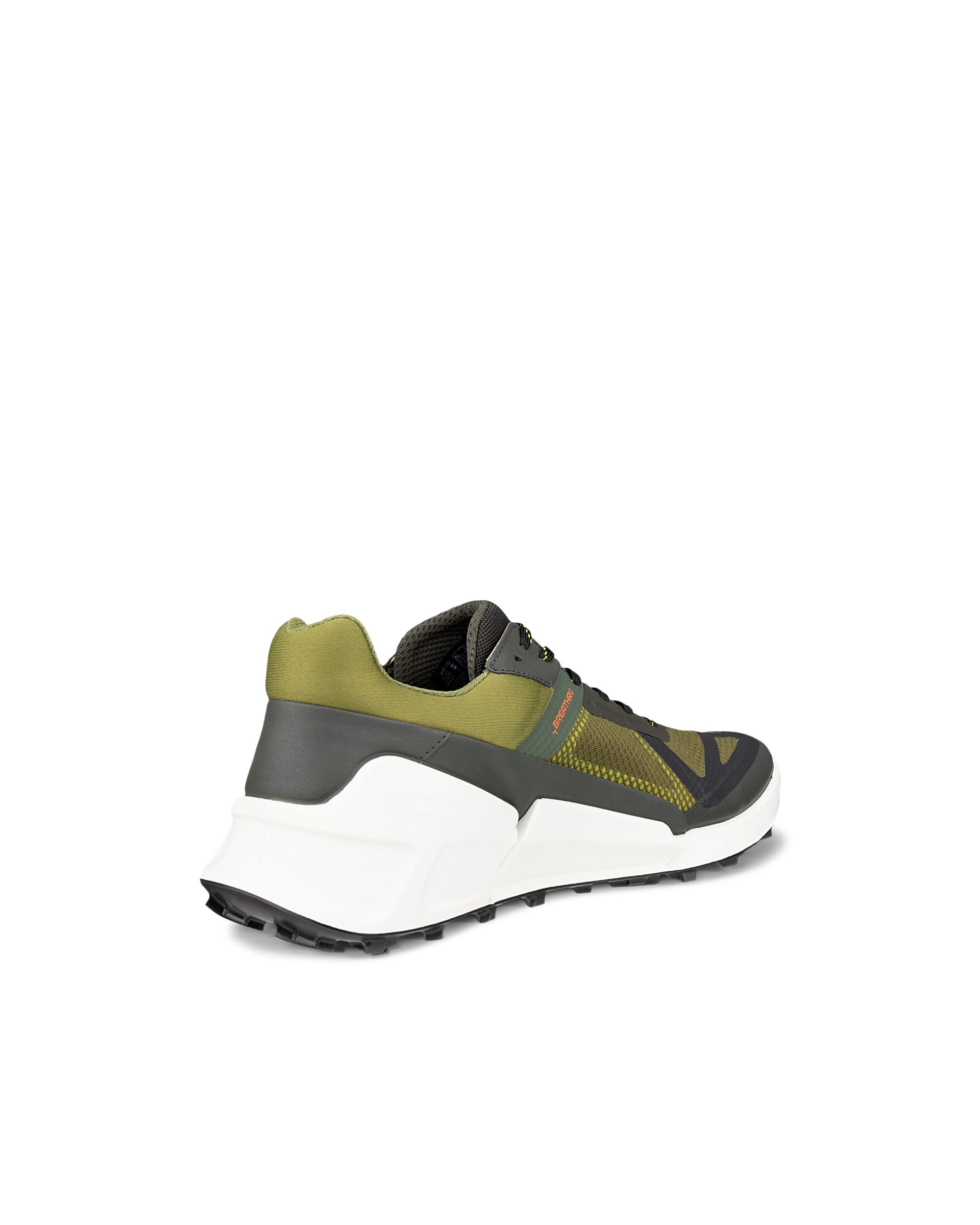 Moški pohodni športni čevlji iz tkanine ECCO® BIOM 2.1 X Mountain - Zelena - Back