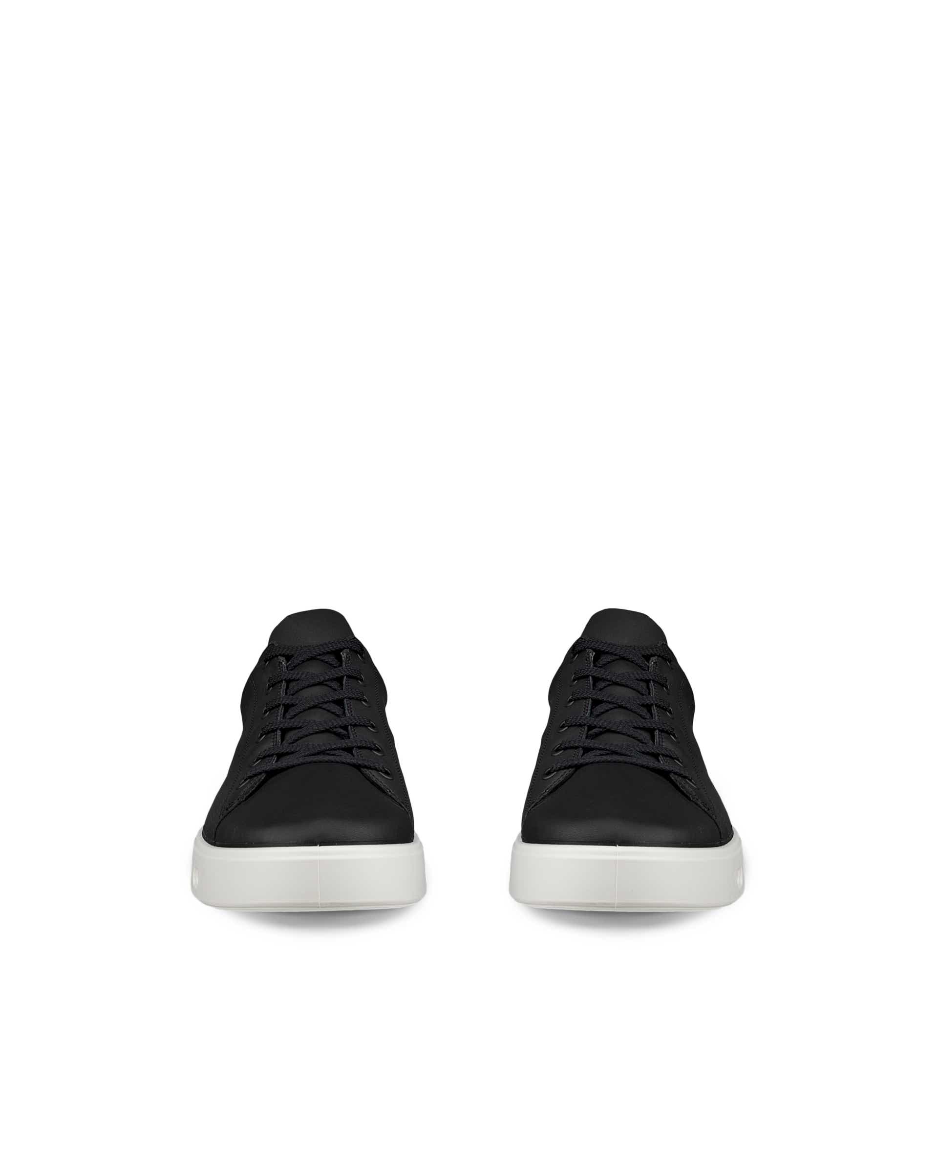 Men's ECCO® Street 720 Leather Gore-Tex Trainer - Black - Front pair