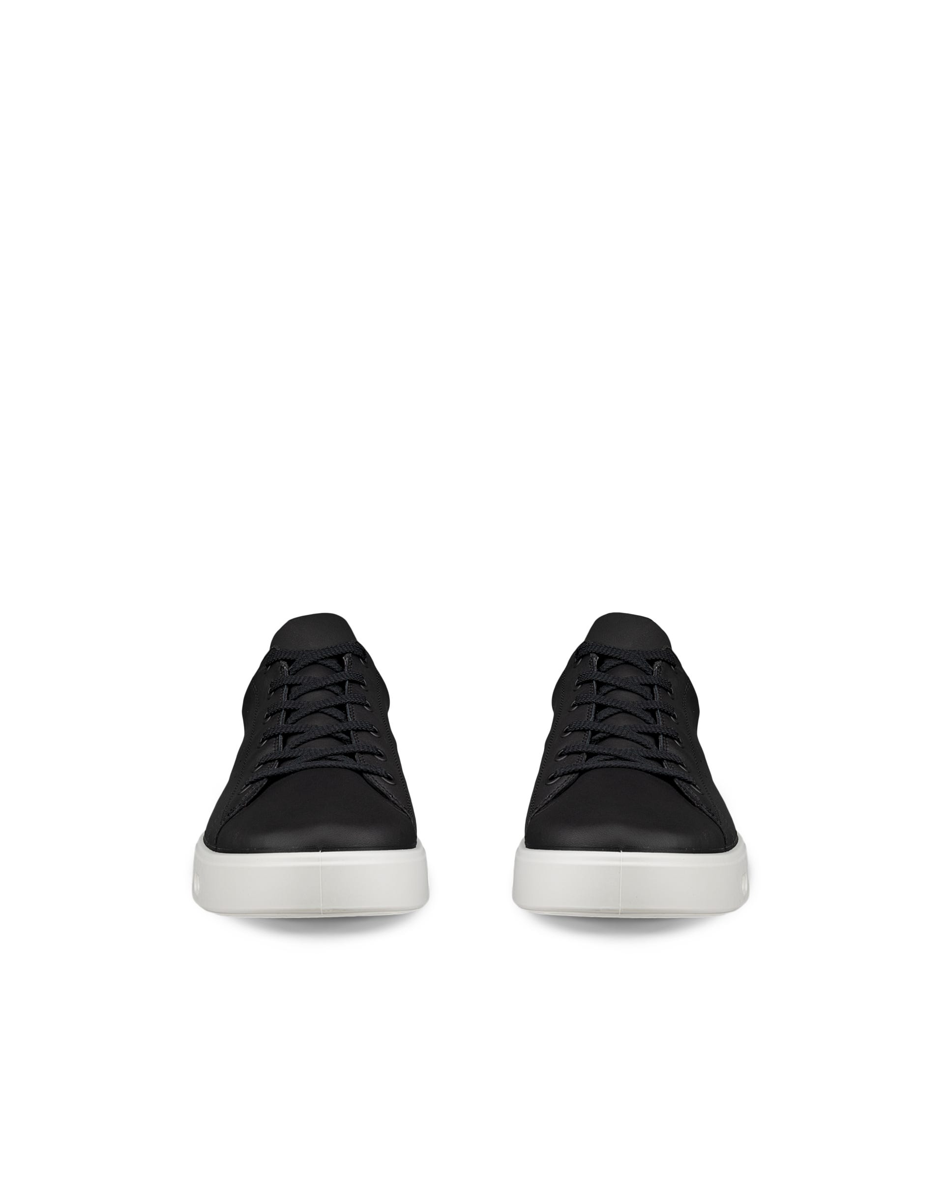 Men's ECCO® Street 720 Leather Gore-Tex Trainer - Black - Front pair