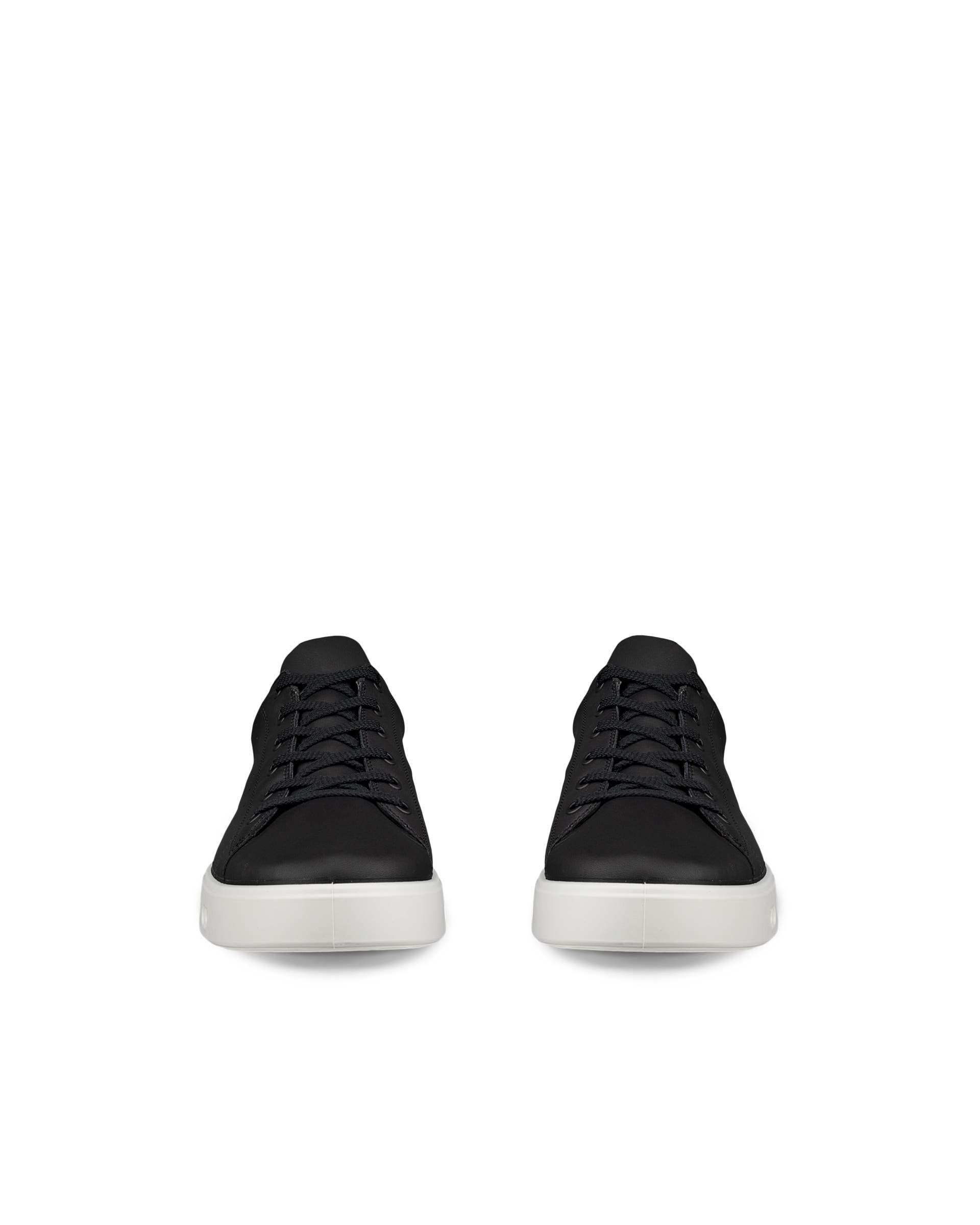 Men's ECCO® Street 720 Leather Gore-Tex Trainer - Black - Front pair