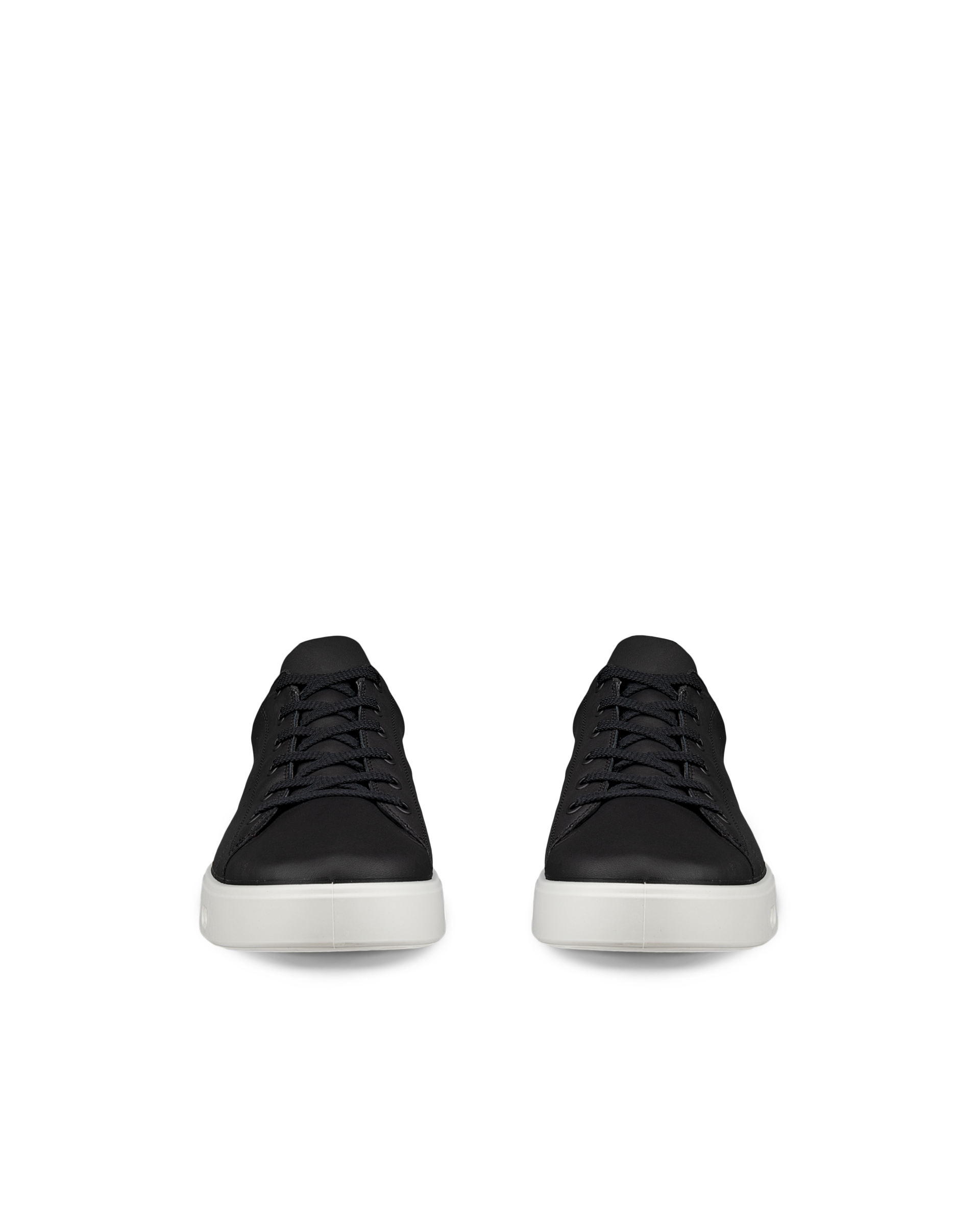 Men's ECCO® Street 720 Leather Gore-Tex Trainer - Black - Front pair