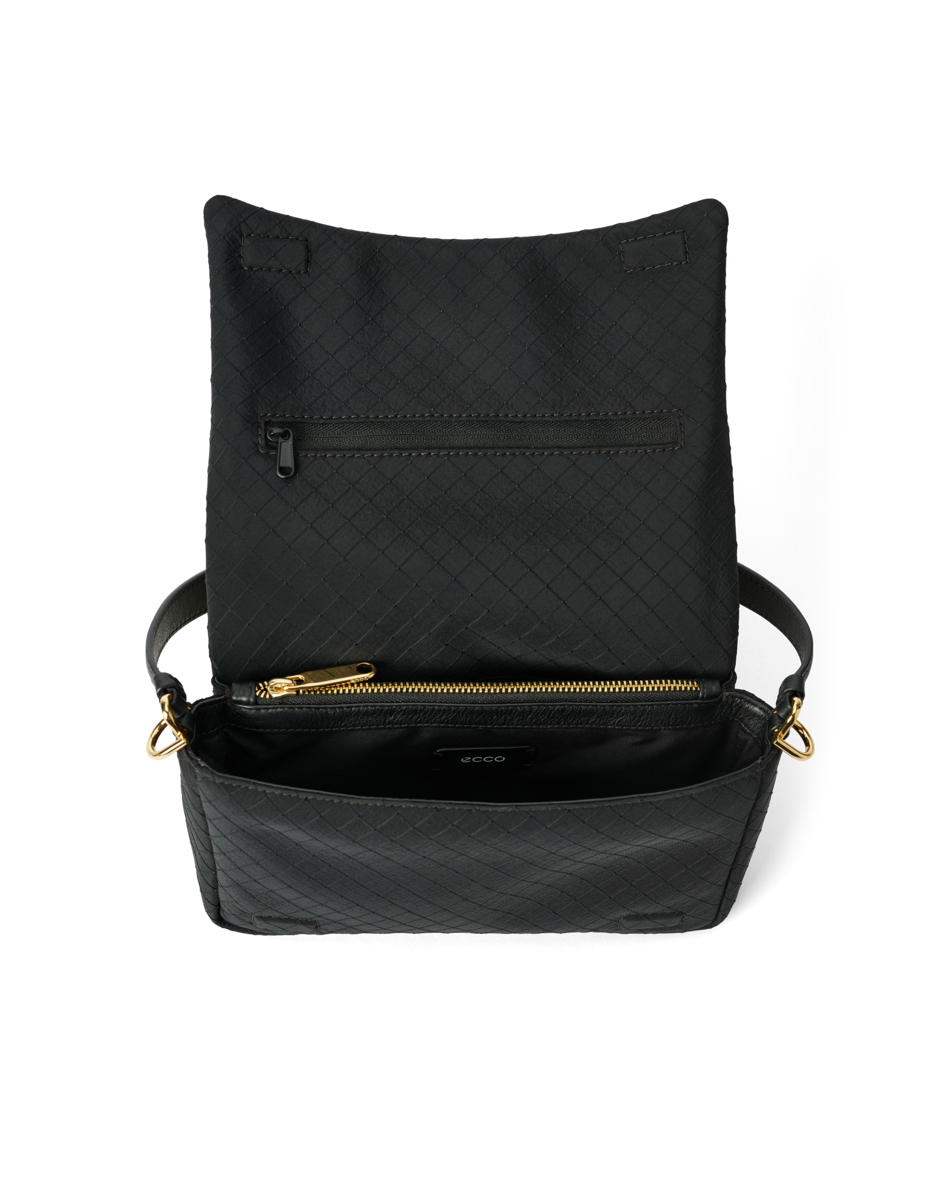 ECCO Pinch Bag L レザークロスボディバッグ | ブラック