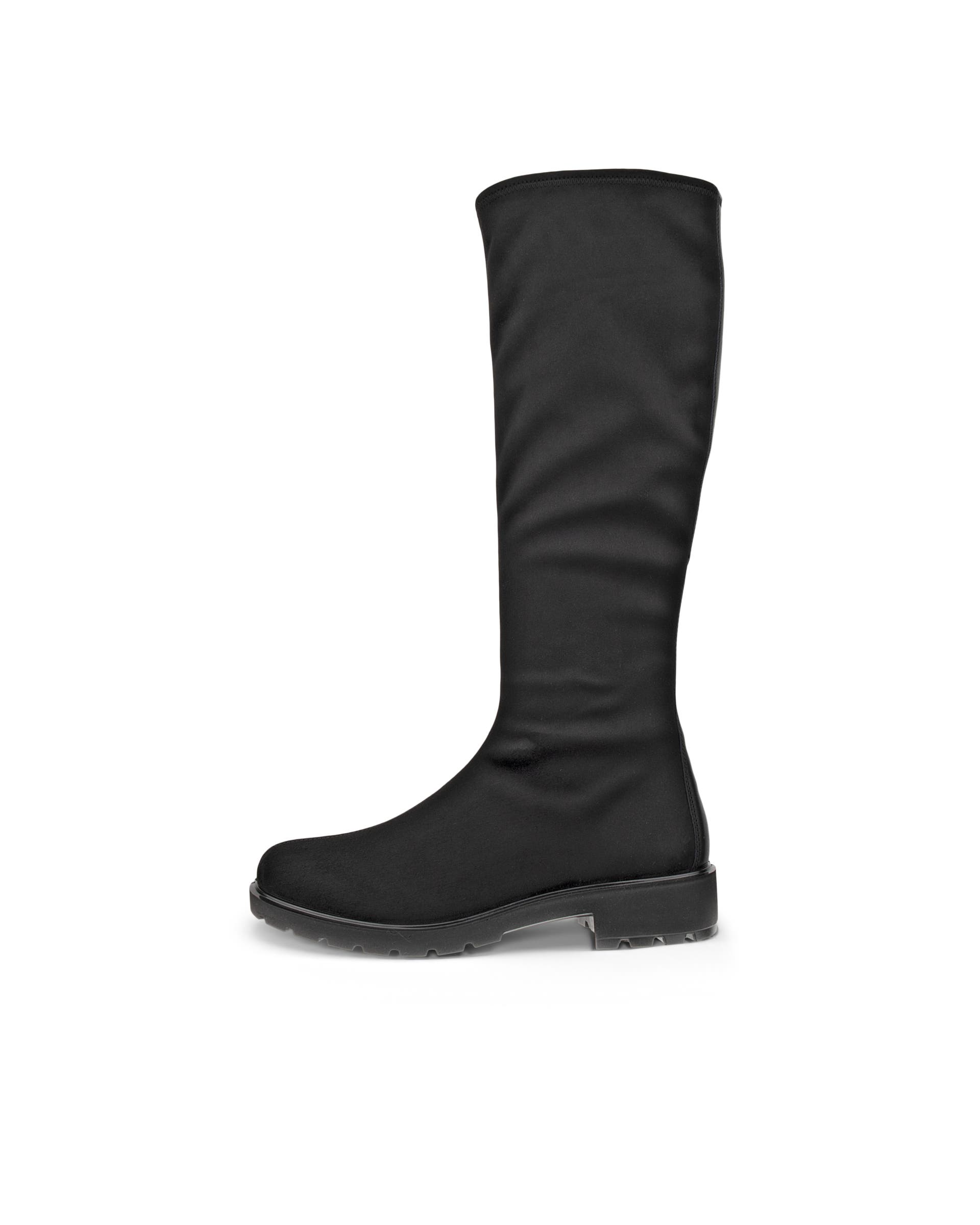 Women's ECCO® Metropole Vienna Textile Knee-High Boot - Black - Outside