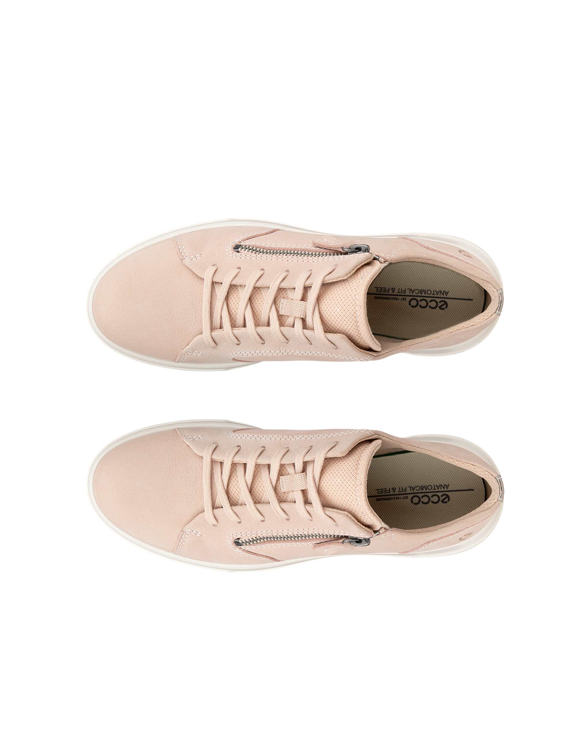 ECCO® MOVE sneakers i nubuck til damer - Pink - Top left pair
