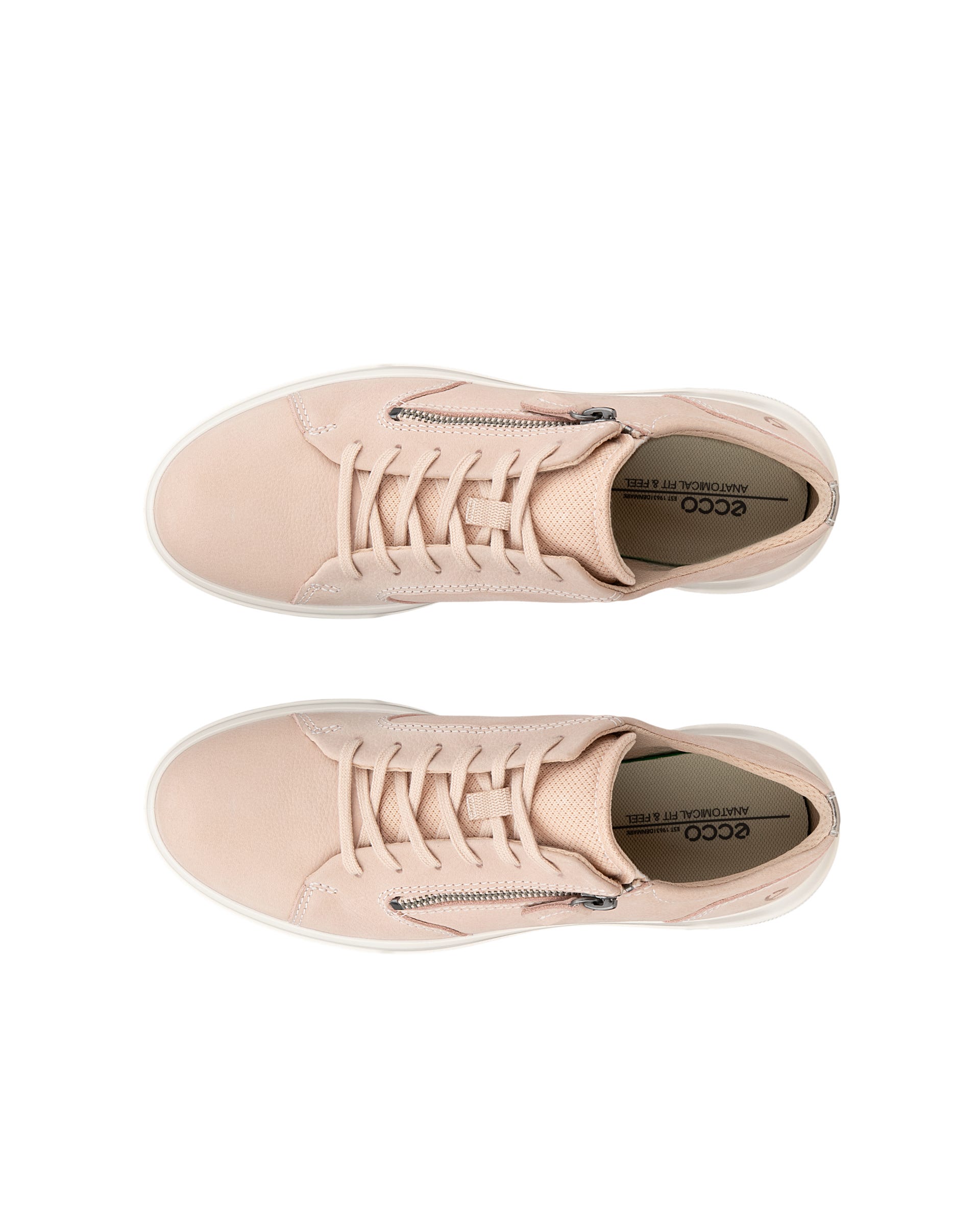 ECCO® MOVE sneakers i nubuck til damer - Pink - Top left pair