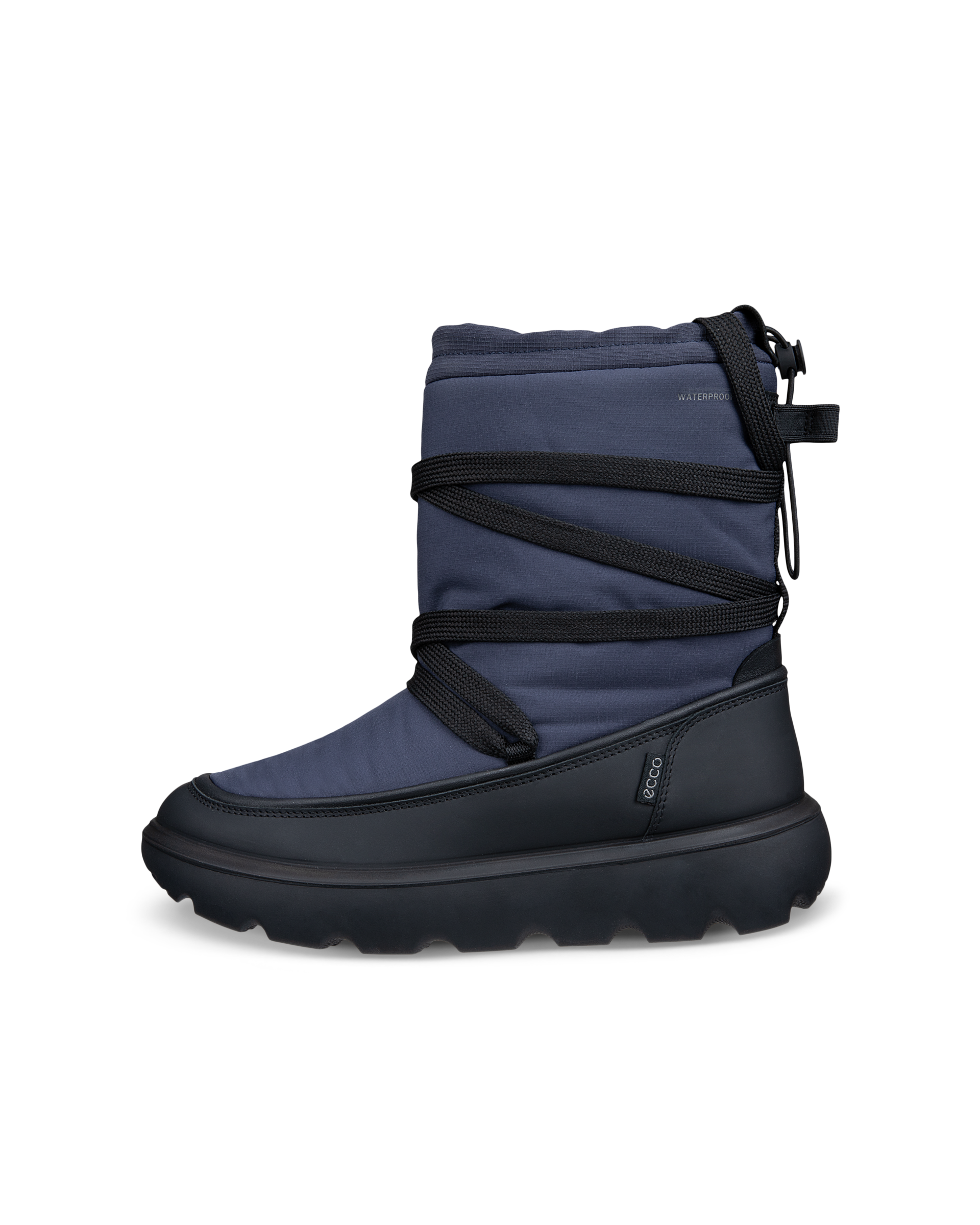 ECCO Glacia - Women's Textile Insulated Waterproof Winter Boot - Blue - 10-10.5