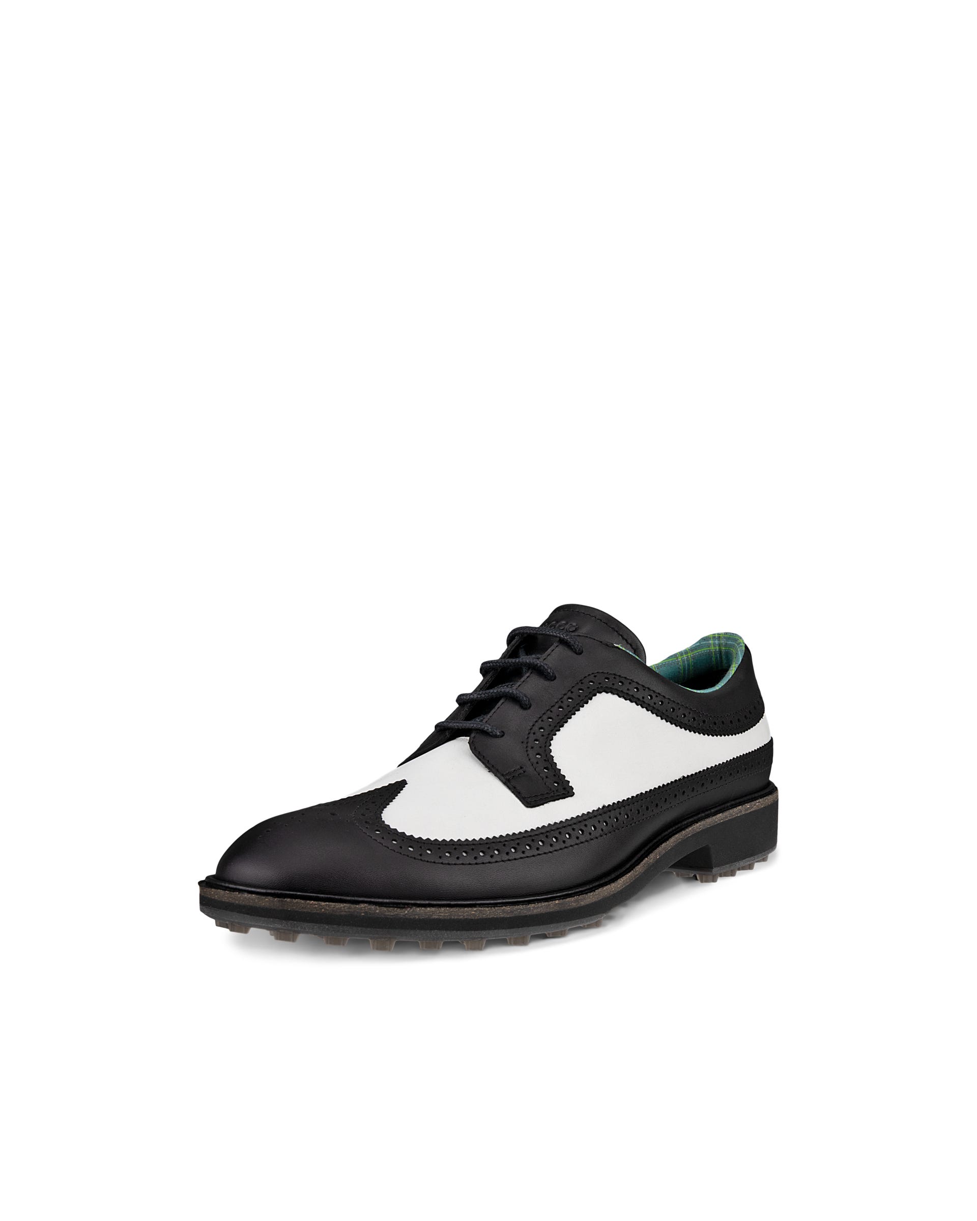 Men's ECCO® Golf Classic Hybrid (Kiltie Edition) Leather Golf Shoe - Black - Main